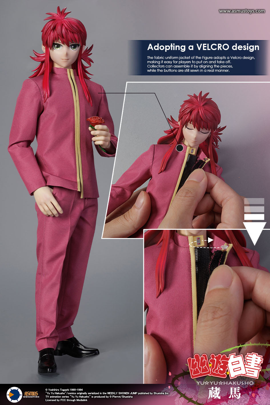 PRE-ORDER Asmus Toys - Yu Yu Hakusho - Kurama 1/6