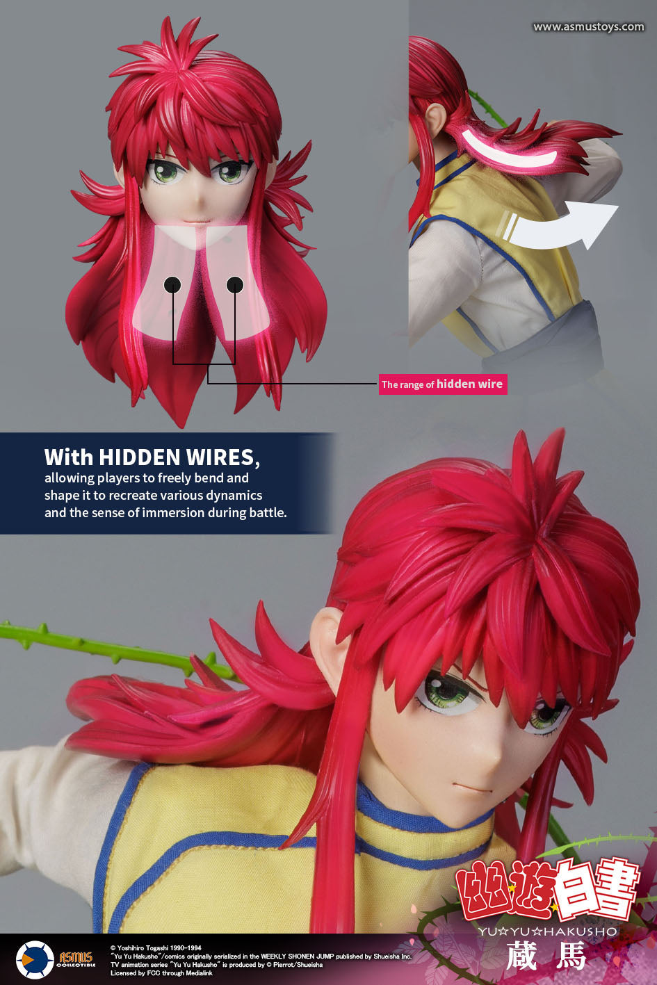 PRE-ORDER Asmus Toys - Yu Yu Hakusho - Kurama: Luxury Edition 1/6