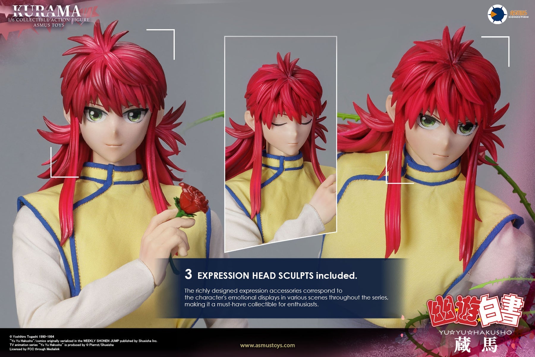 PRE-ORDER Asmus Toys - Yu Yu Hakusho - Kurama: Luxury Edition 1/6