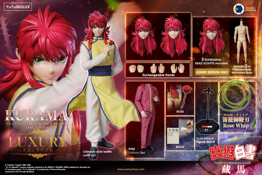 PRE-ORDER Asmus Toys - Yu Yu Hakusho - Kurama: Luxury Edition 1/6