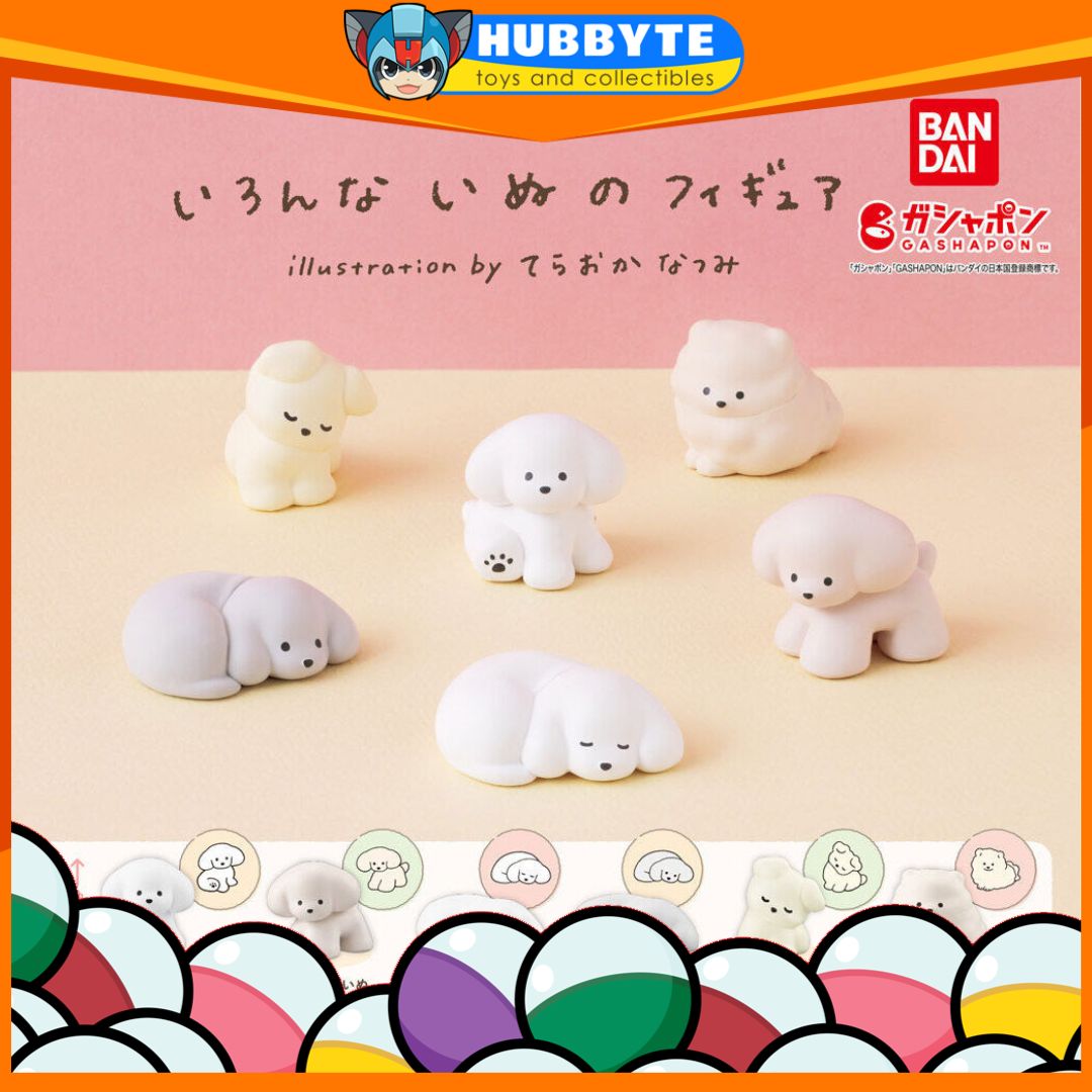 IN-STOCK Bandai - Dog Figure Assortment illustration by Natsumi Teraoka