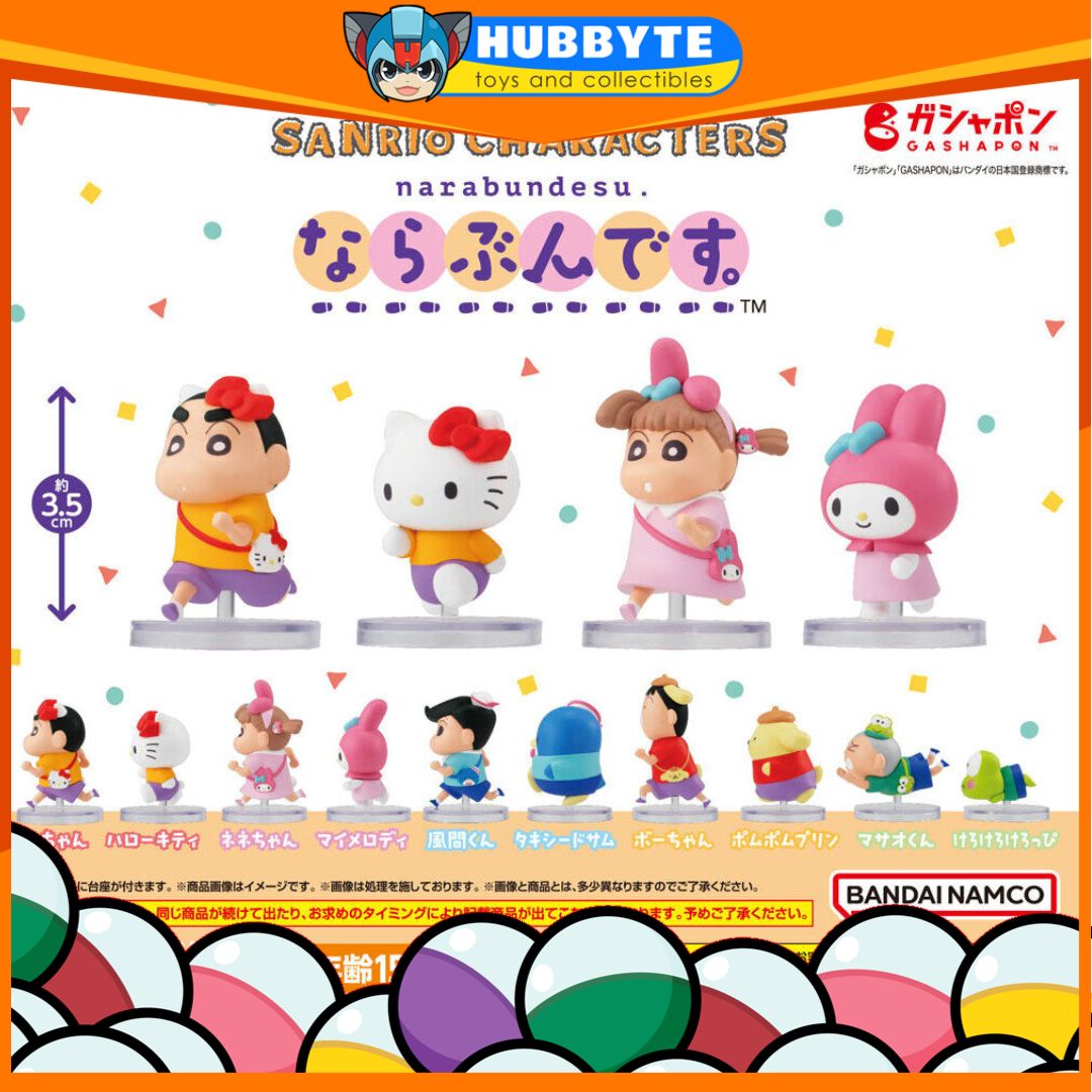 BACK-ORDER Bandai - Crayon Shin-chan x Sanrio Characters Let's Get in Line [Set of 10]