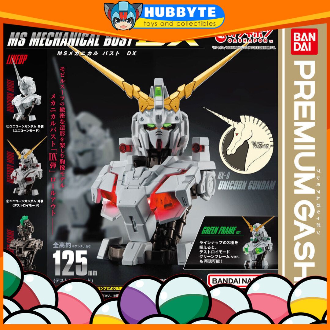 BACK-ORDER Bandai - Mobile Suit Gundam MS Mechanical Bust DX Unicorn Gundam [Set of 3]