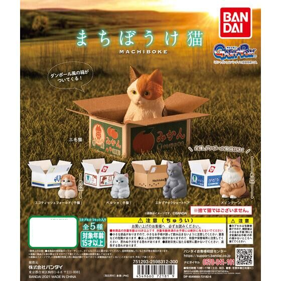 BACK-ORDER Bandai - Machiboke Neko [Set of 5]