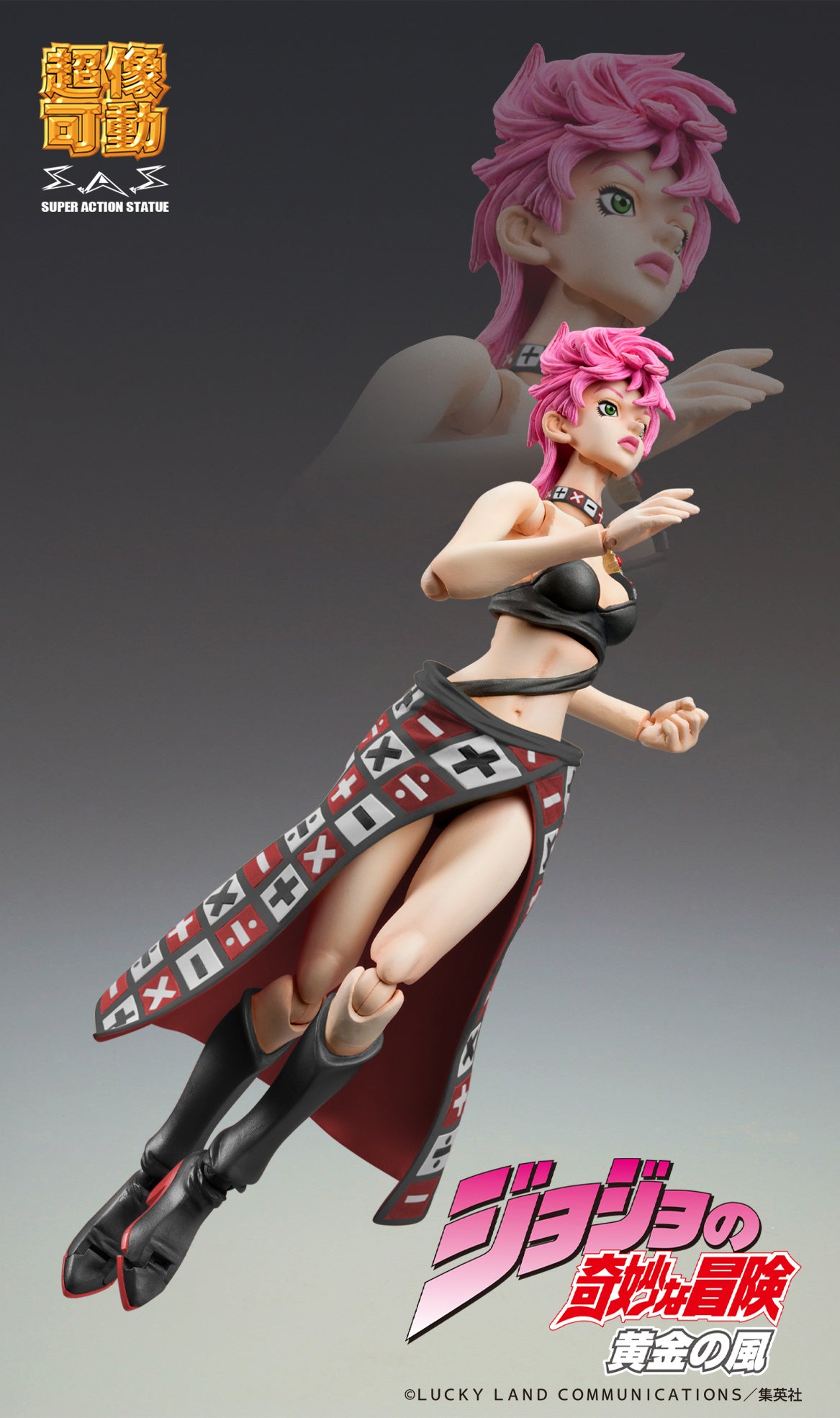 PRE-ORDER Medicos Entertainment - Super Action Statue - JoJo's Bizarre Adventure: Golden Wind - Trish Una Ver. BLACK