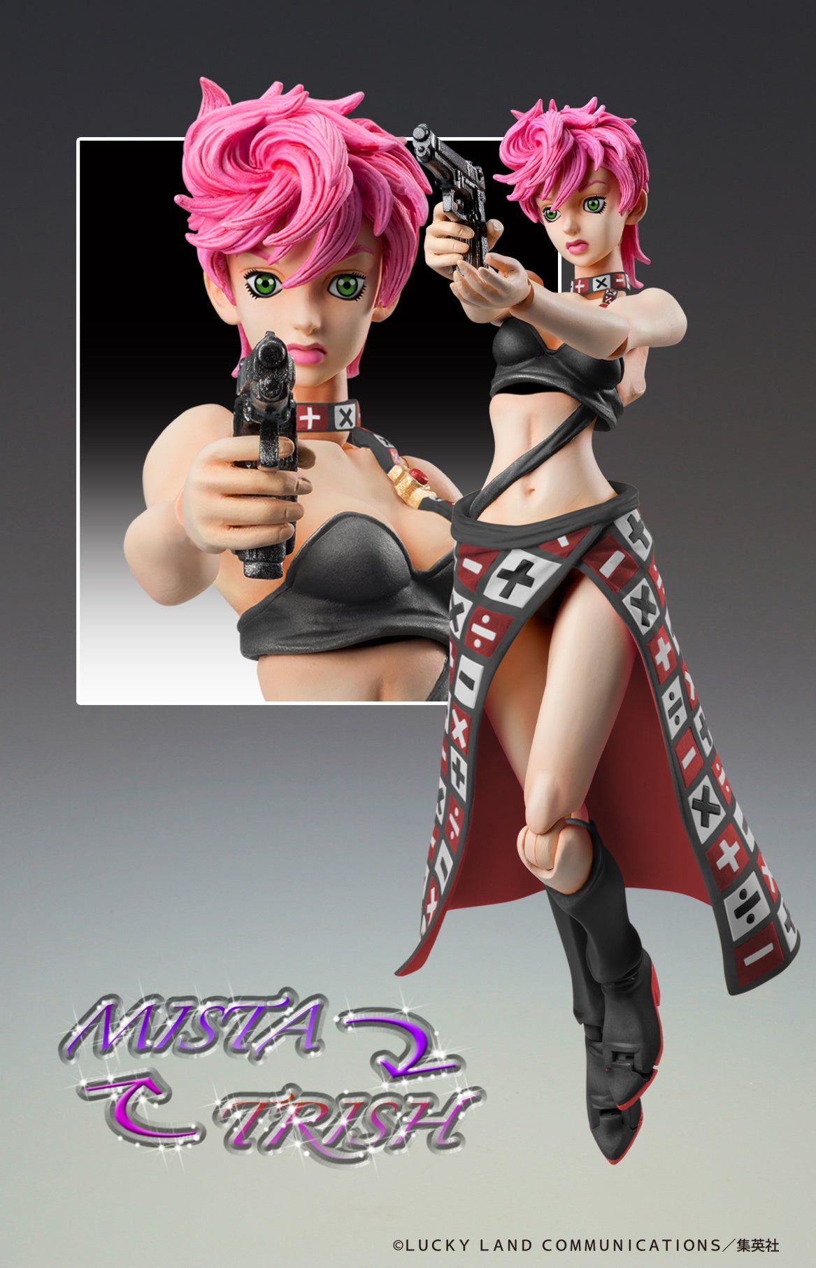 PRE-ORDER Medicos Entertainment - Super Action Statue - JoJo's Bizarre Adventure: Golden Wind - Trish Una Ver. BLACK