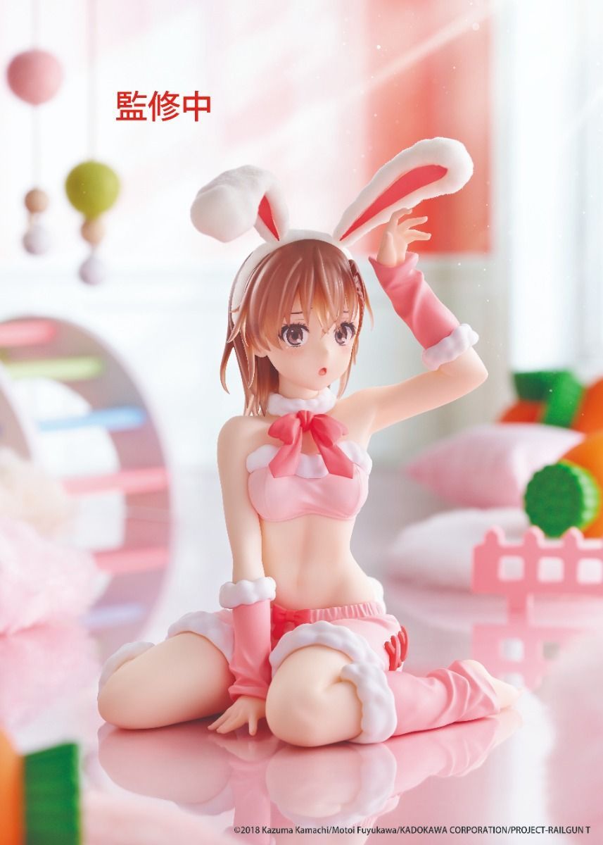 PRE-ORDER TAITO - A Certain Scientific Railgun MOFLOCK Figure - Mikoto Misaka: Fluffy Bunny Ver.