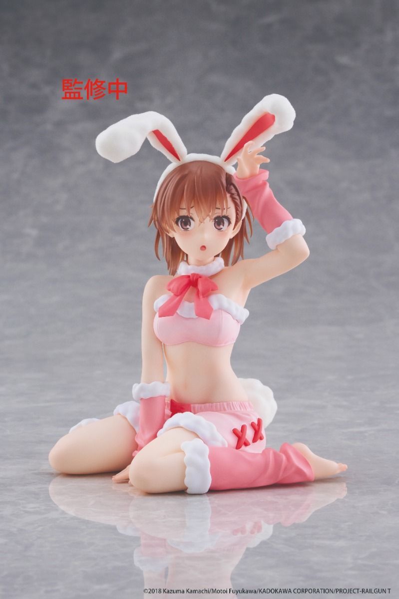 PRE-ORDER TAITO - A Certain Scientific Railgun MOFLOCK Figure - Mikoto Misaka: Fluffy Bunny Ver.