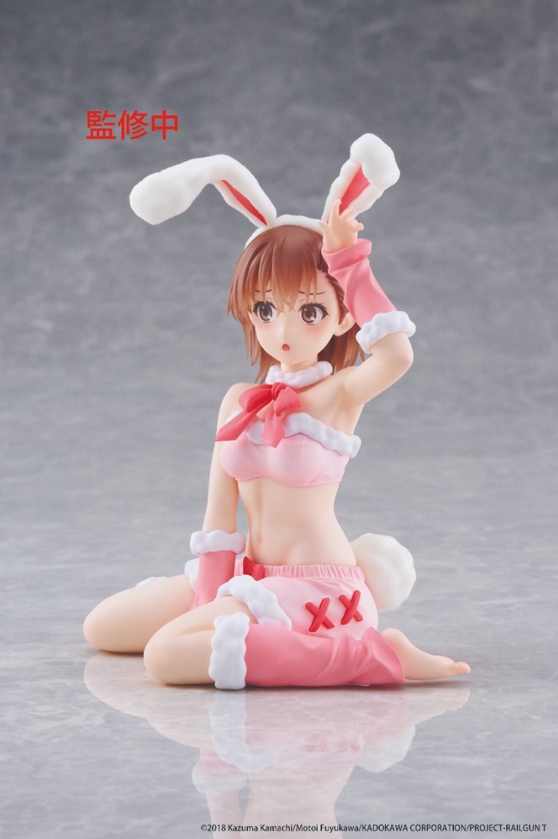 PRE-ORDER TAITO - A Certain Scientific Railgun MOFLOCK Figure - Mikoto Misaka: Fluffy Bunny Ver.