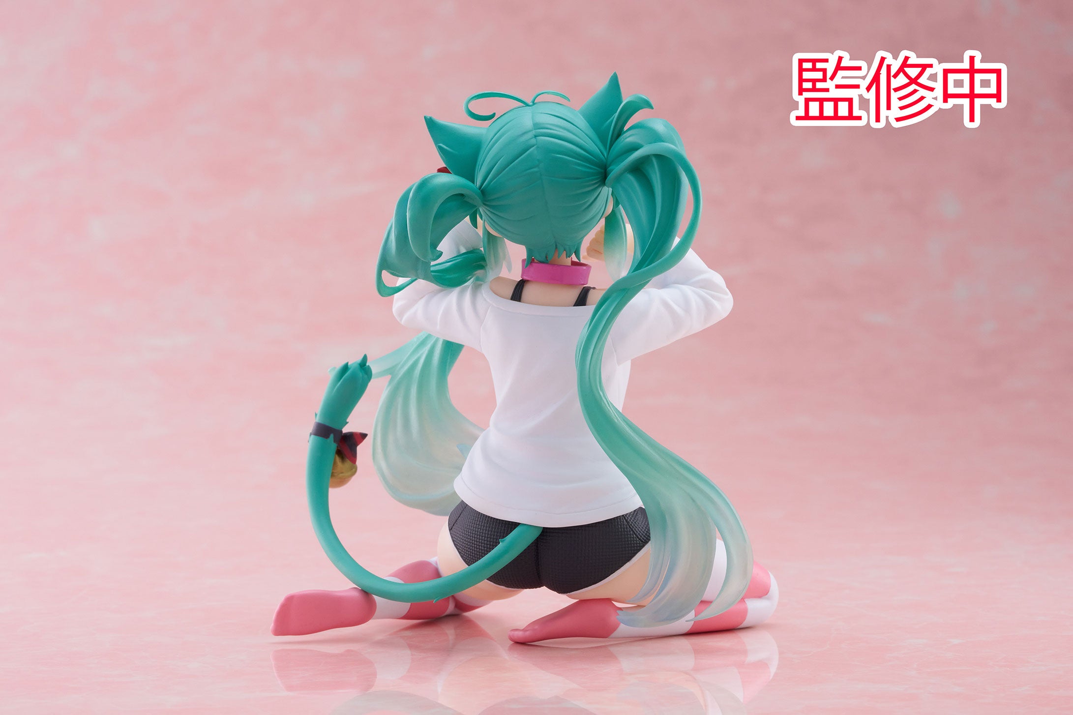 IN-STOCK Taito - Vocaloid  Desktop Cute Figure - Hatsune Miku: Nekomimi T-Shirt ver.
