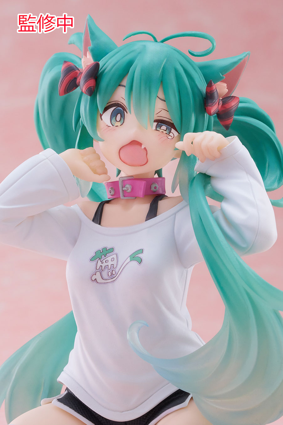 IN-STOCK Taito - Vocaloid  Desktop Cute Figure - Hatsune Miku: Nekomimi T-Shirt ver.