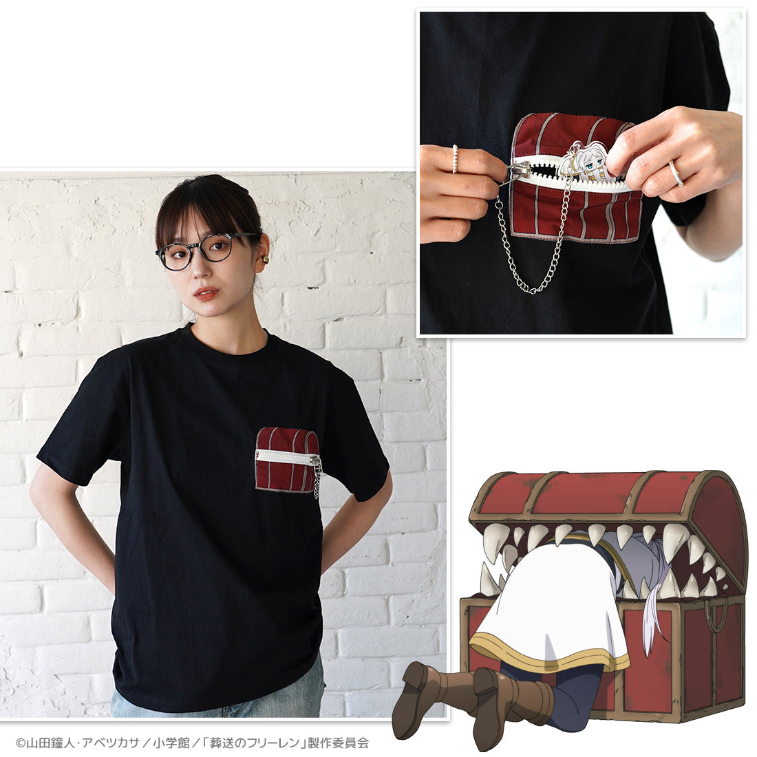 SPECIAL ORDER AKROS - Frieren: Beyond Journey's End T-Shirt - Mimic: L [JP]