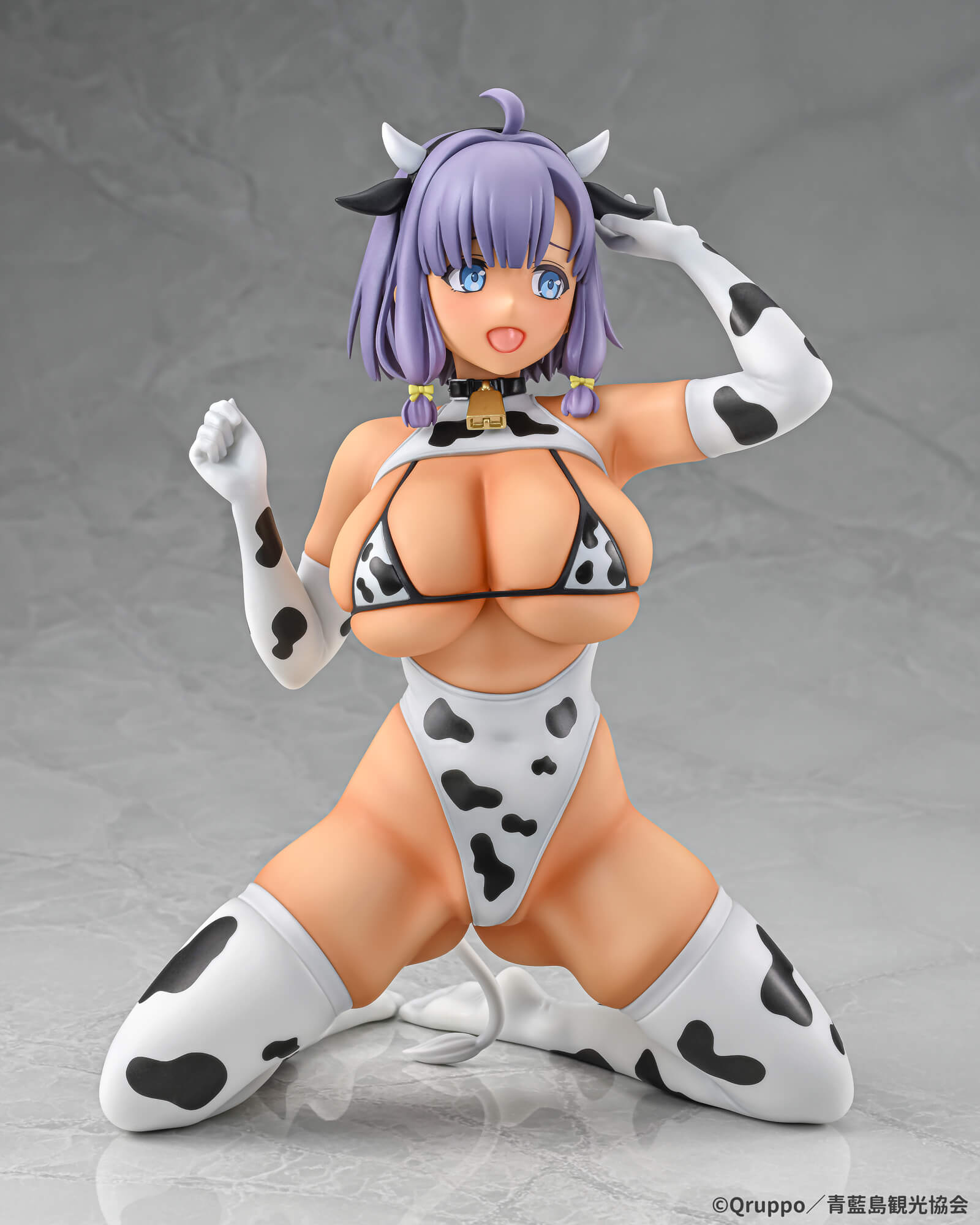 SPECIAL ORDER Q-six - Nukitashi The Animation - Misaki Hotori: Cow Pattern Costume: Suntanned Ver. 1/5 [JP]