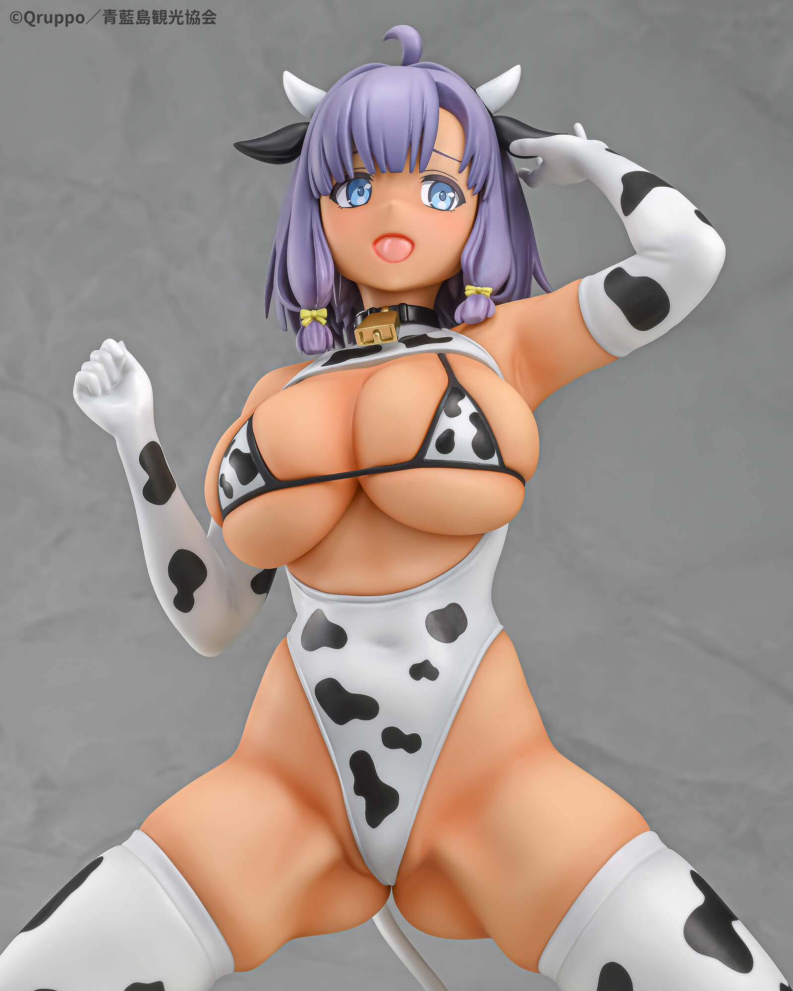 SPECIAL ORDER Q-six - Nukitashi The Animation - Misaki Hotori: Cow Pattern Costume: Suntanned Ver. 1/5 [JP]