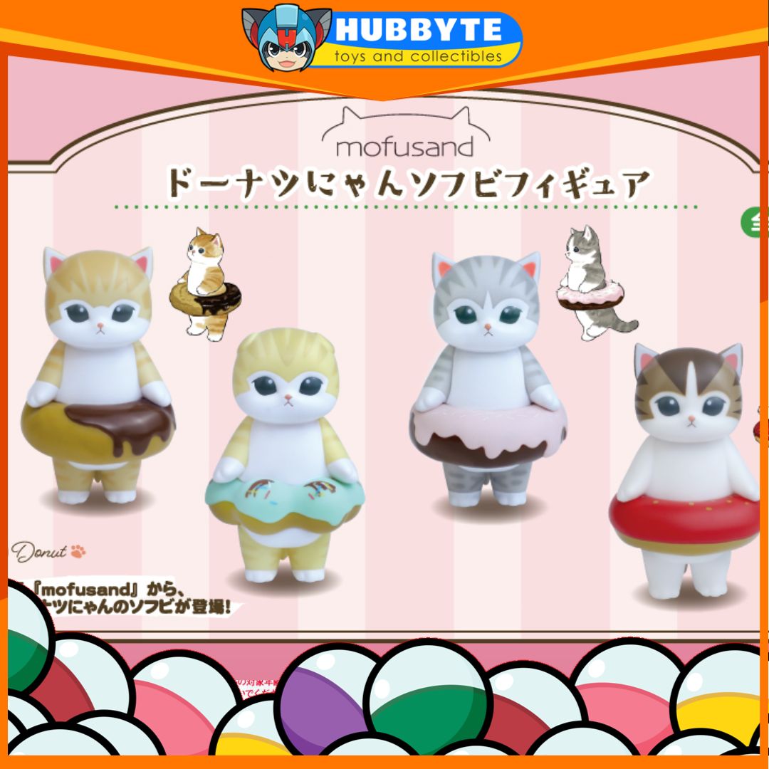 BACK-ORDER mofusand - mofusand Donut Nyan Soft Vinyl Figure [Set of 4]
