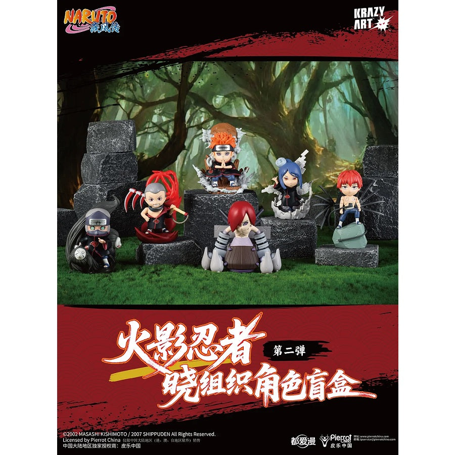 BACK ORDER Krazy Art - Naruto Shippuden - Akatsuki Blindbox Series 2