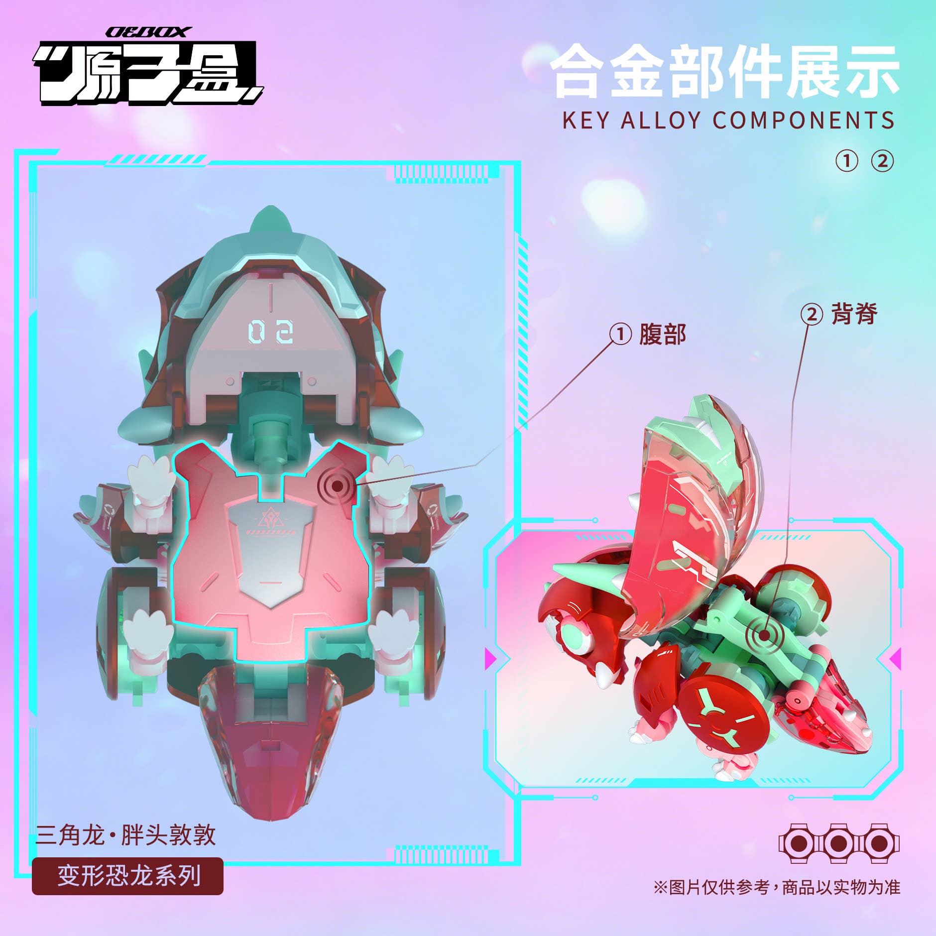 SPECIAL ORDER OEBOX - YH1022 - Triceratops Dundun Transformable [JP]