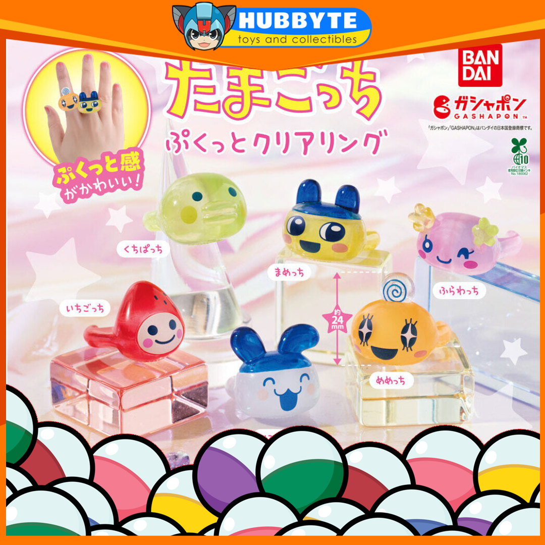 BACK-ORDER Bandai - Tamagotchi Plump Clear Ring [Set of 6]