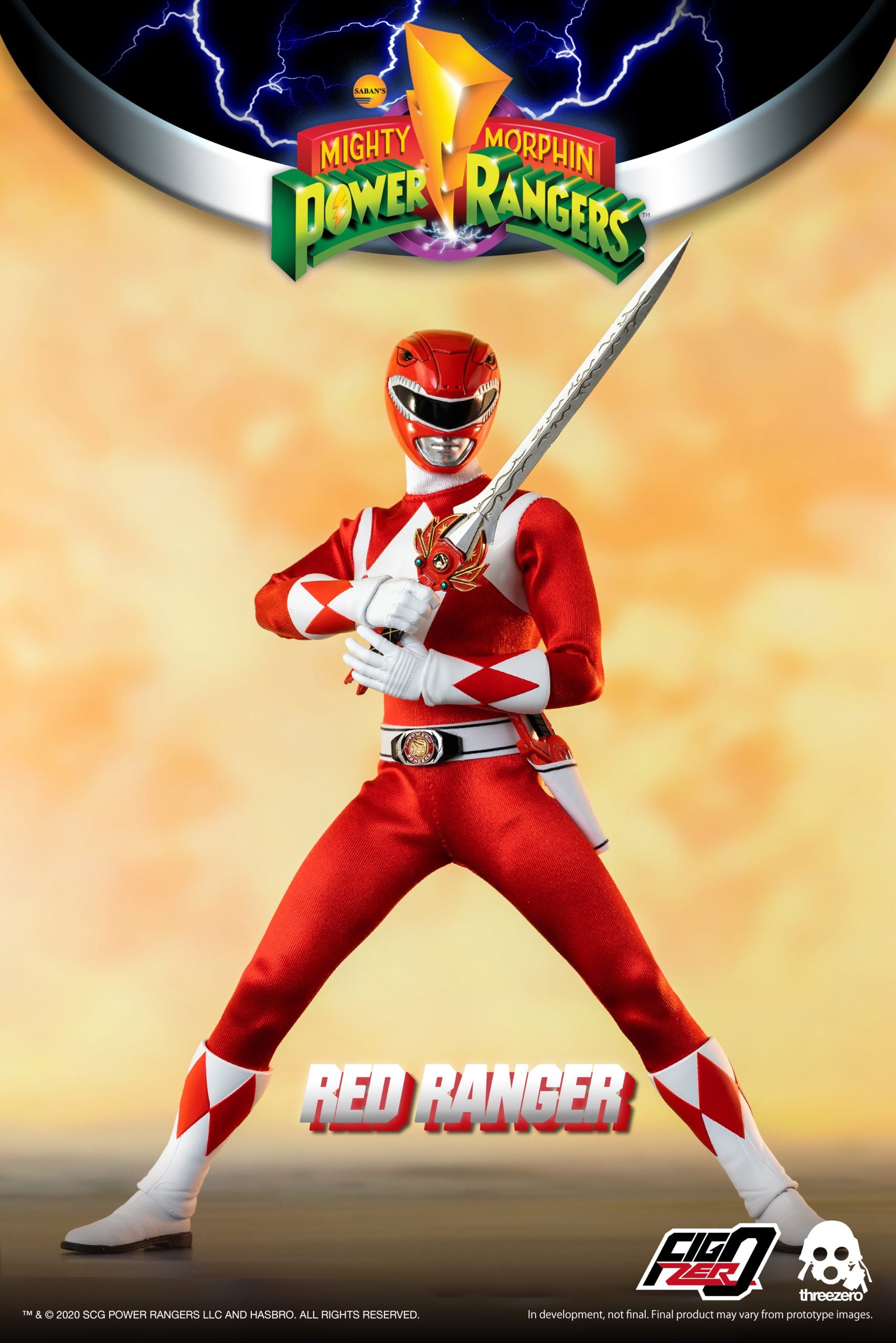 PRE-ORDER threezero - FigZero - Mighty Morphin Power Rangers - Red Ranger 1/6 [2024-Q1 Release]