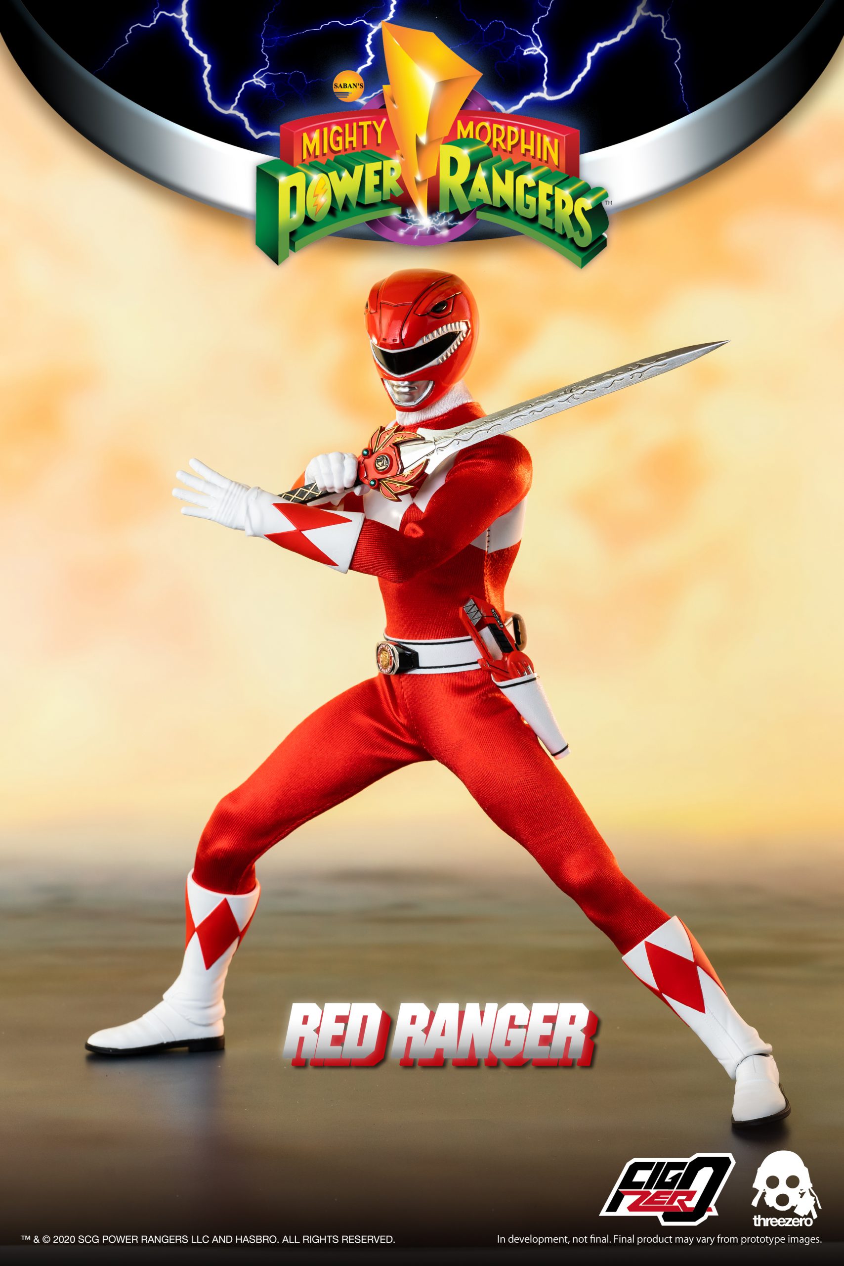 PRE-ORDER threezero - FigZero - Mighty Morphin Power Rangers - Red Ranger 1/6 [2024-Q1 Release]