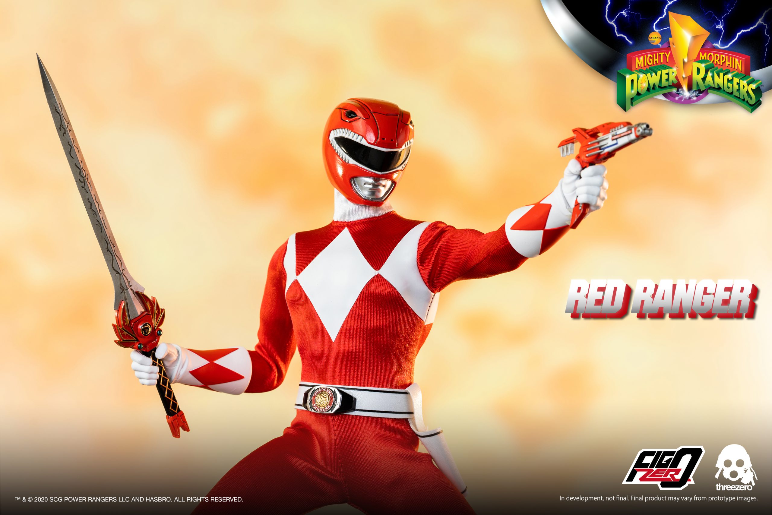 PRE-ORDER threezero - FigZero - Mighty Morphin Power Rangers - Red Ranger 1/6 [2024-Q1 Release]