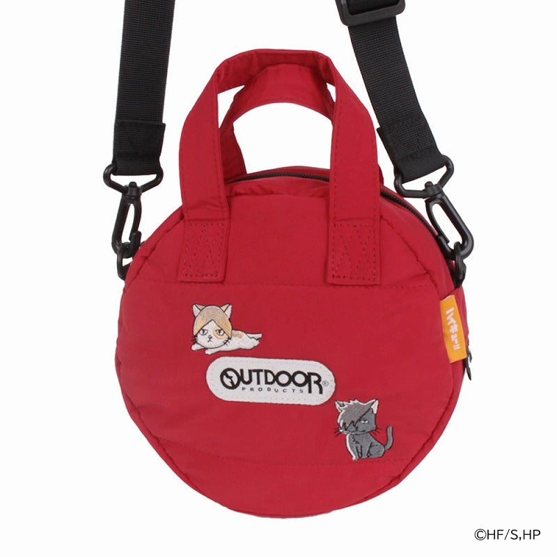 SPECIAL ORDER Haikyu!! x OUTDOOR PRODUCTS - Haikyu!! Round Mini Shoulder Bag: Red [ANIMATE EXCLUSIVE]