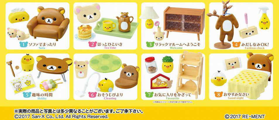 PRE-ORDER RE-MENT - Rilakkuma Series - Rilakkuma Room [Box of 8] [October 2025]
