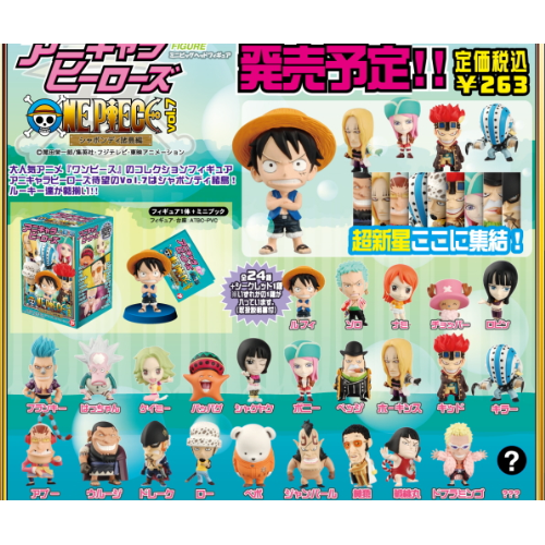 IN-STOCK Plex - Anime Chara Heroes: Mini Big Head Figure - One Piece Vol. 7: Sabaody Archipelago [Box of 24]