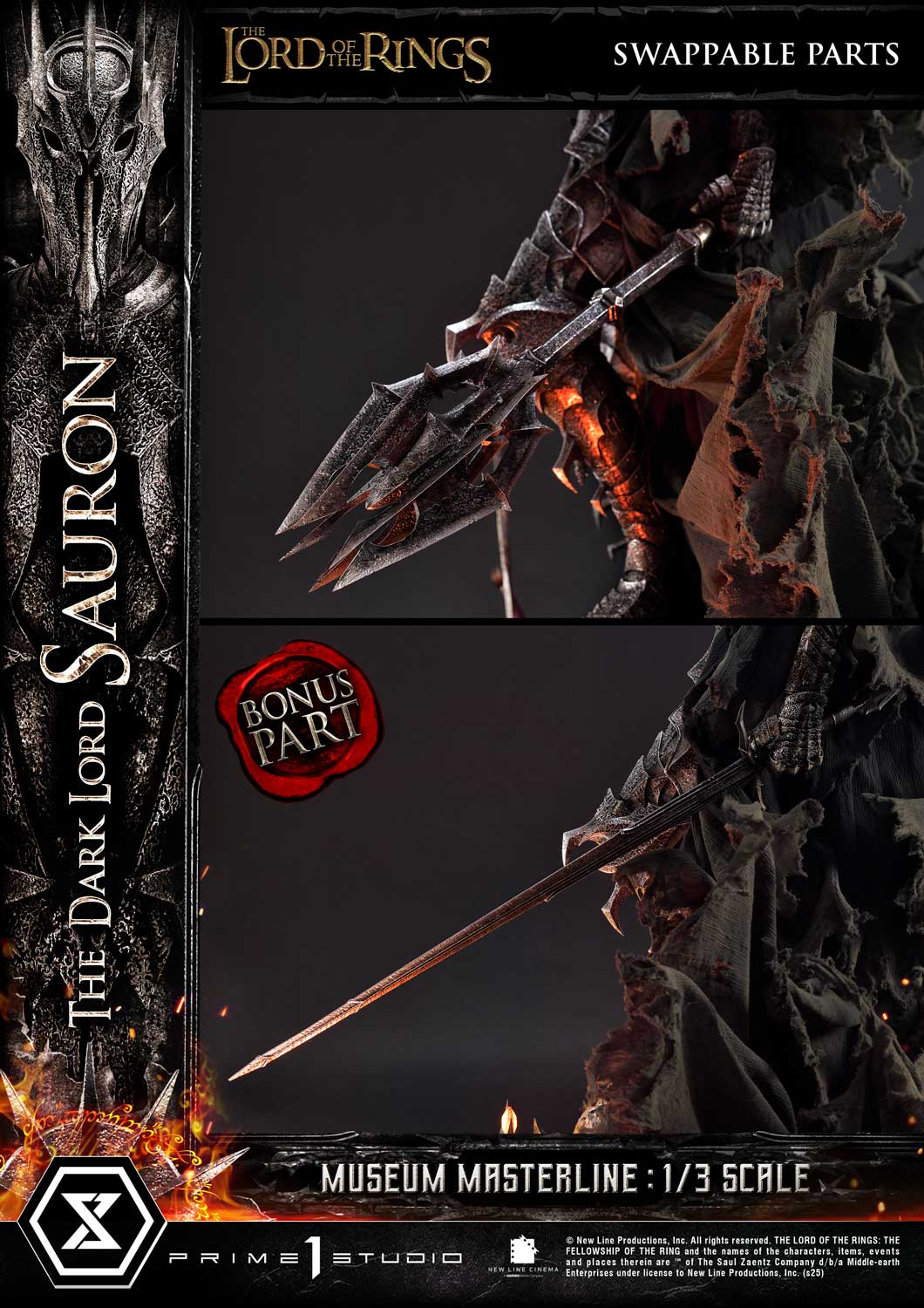 PRE-ORDER Prime1 Studio - Musuem Masterline - The Lord of the Rings - The Dark Lord Sauron: Bonus Ver. 1/3