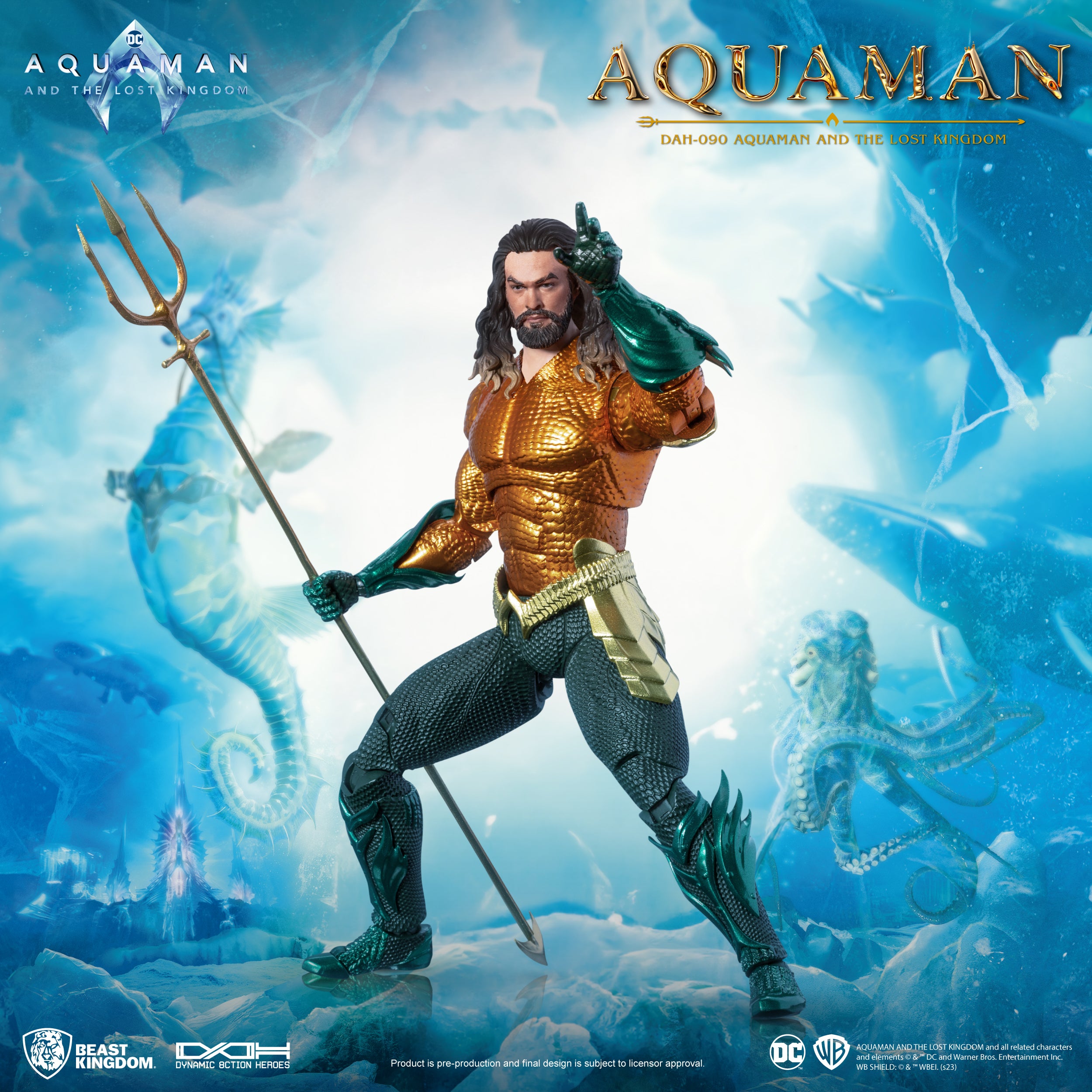 PRE-ORDER Beast Kingdom - Dynamic 8action Heroes - Aquaman and the Lost Kingdom - Aquaman