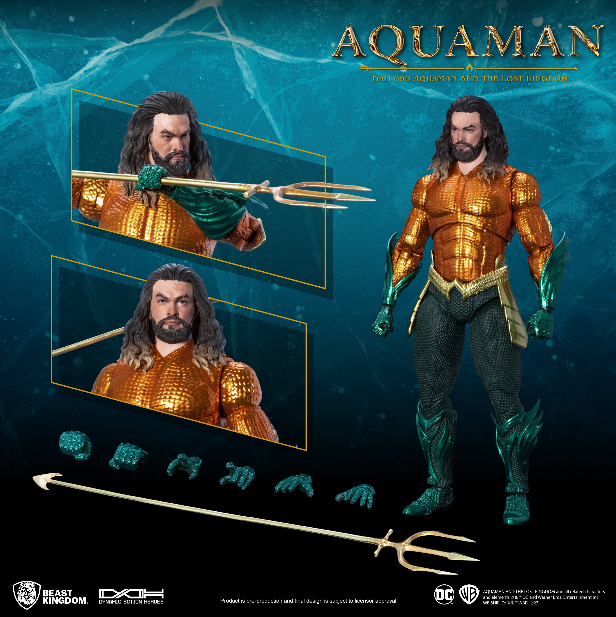 PRE-ORDER Beast Kingdom - Dynamic 8action Heroes - Aquaman and the Lost Kingdom - Aquaman