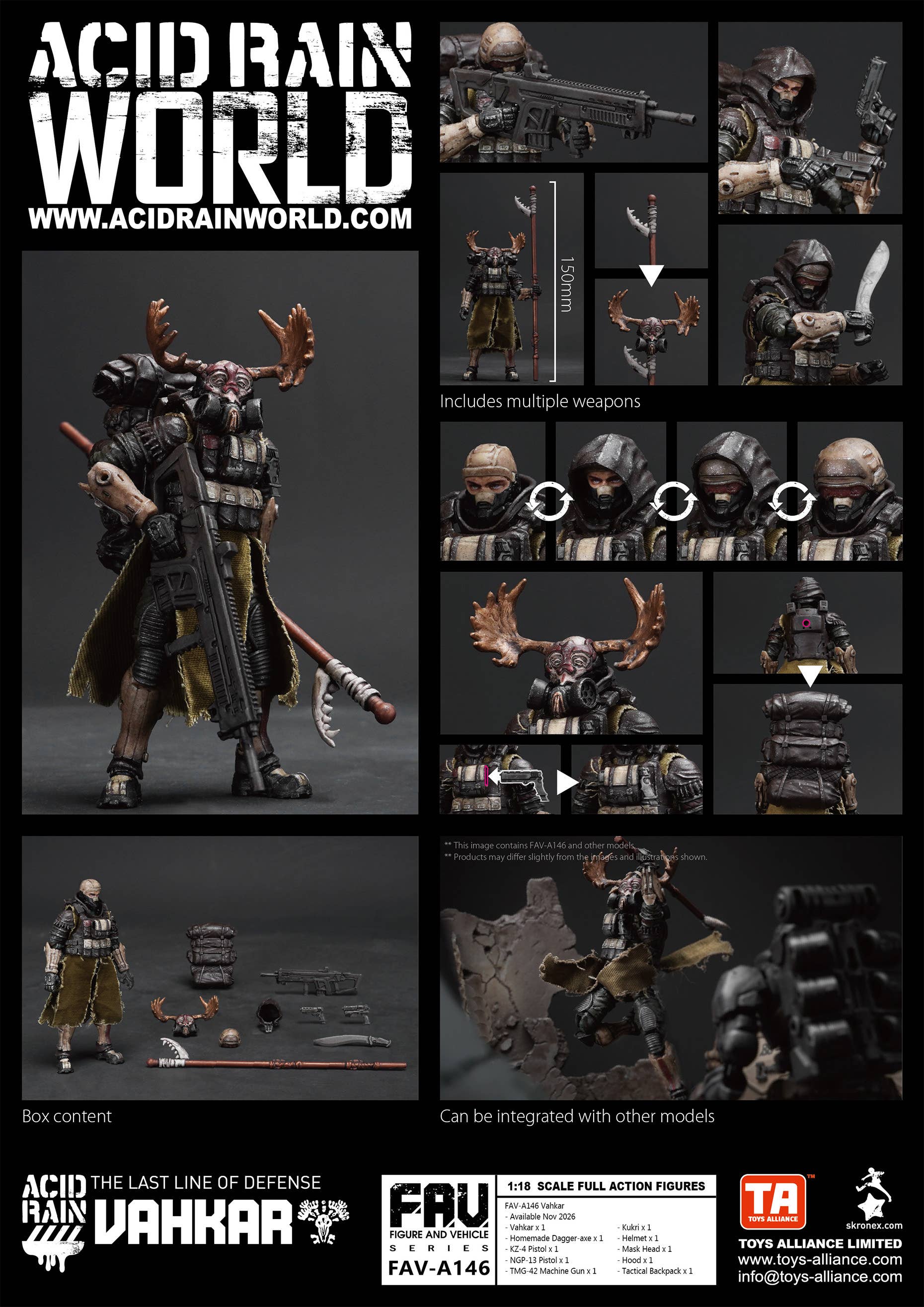 SPECIAL ORDER TOYS-ALLIANCE - Acid Rain - FAV-A146 - Vahkar 1/18 [JP]