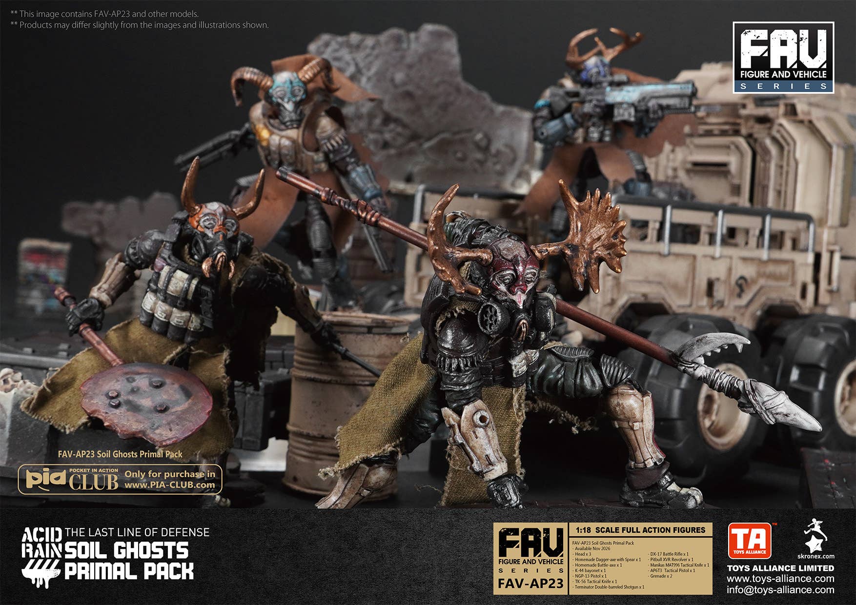 SPECIAL ORDER TOYS-ALLIANCE - Acid Rain - FAV-AP23 - Soil Ghosts Primal Pack 1/18 [JP]