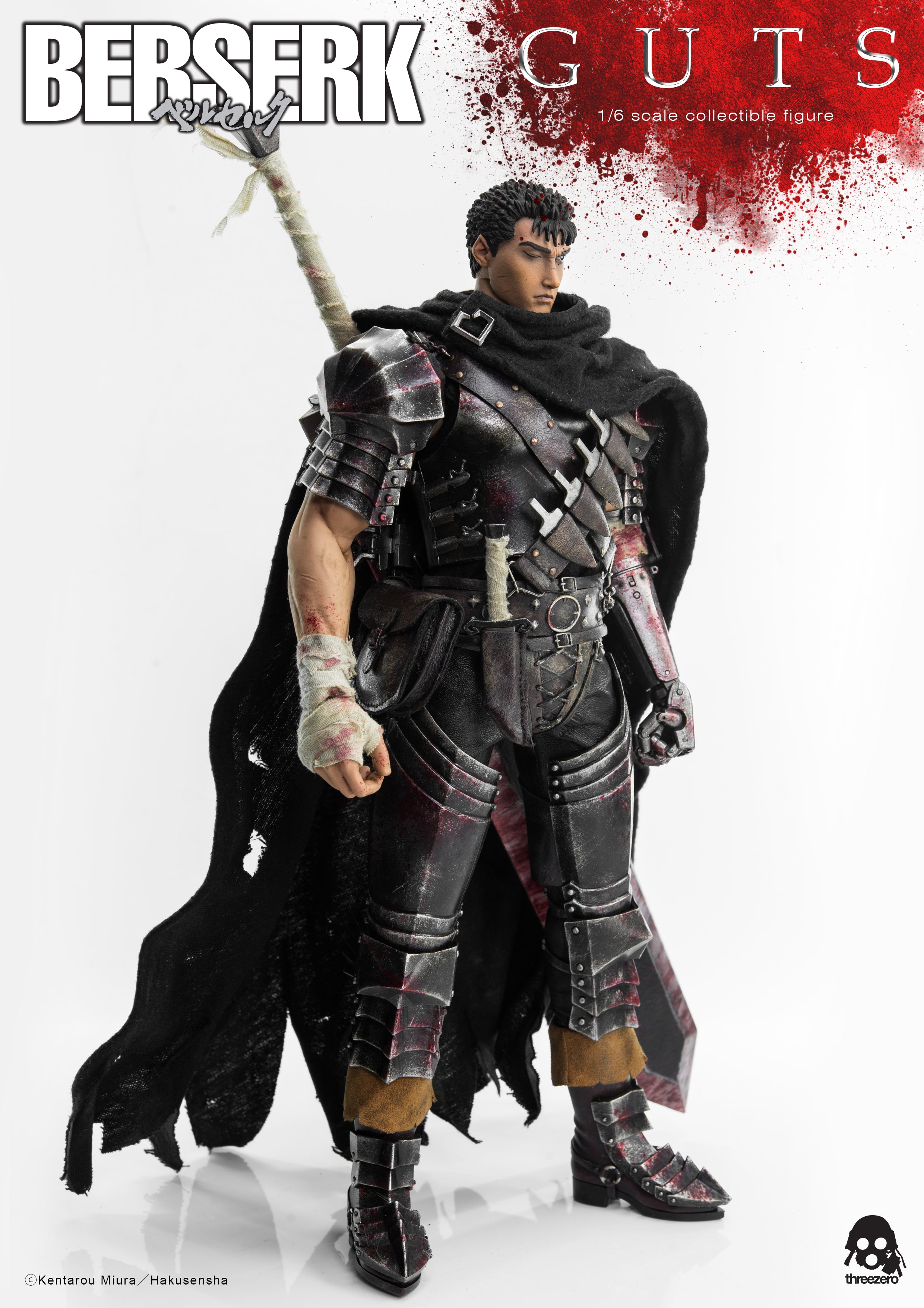 PRE-ORDER threezero - BERSERK - Guts: Black Swordsman 1/6