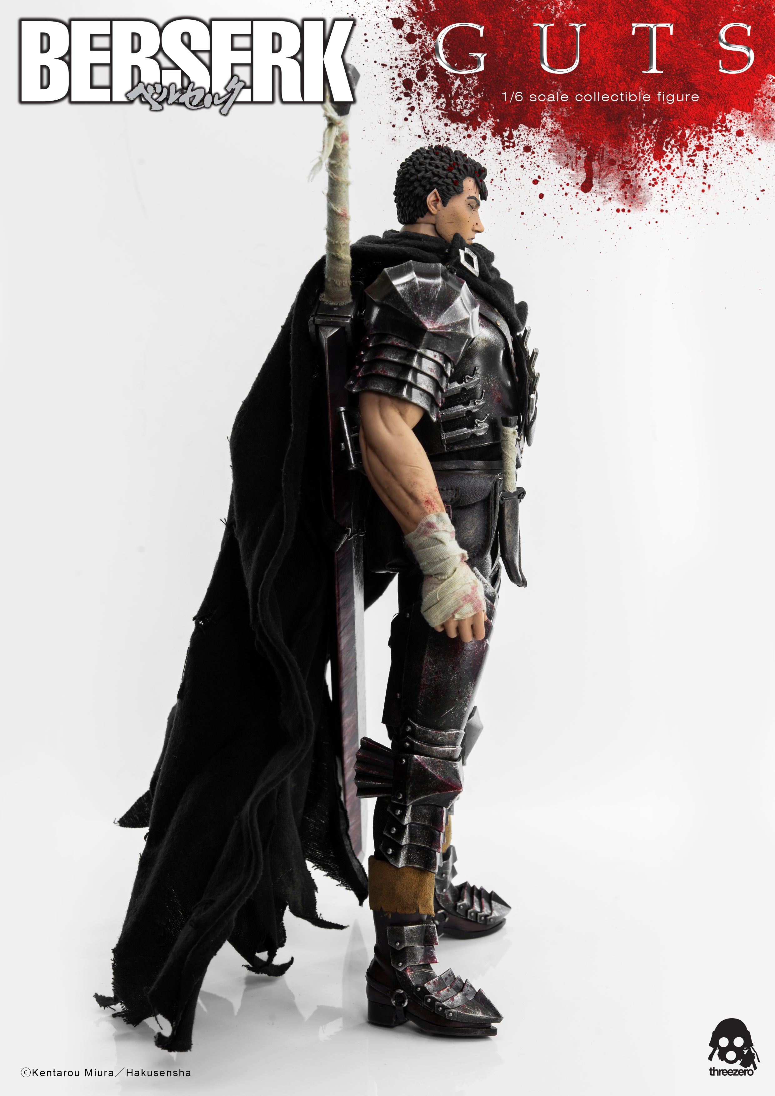 PRE-ORDER threezero - BERSERK - Guts: Black Swordsman 1/6