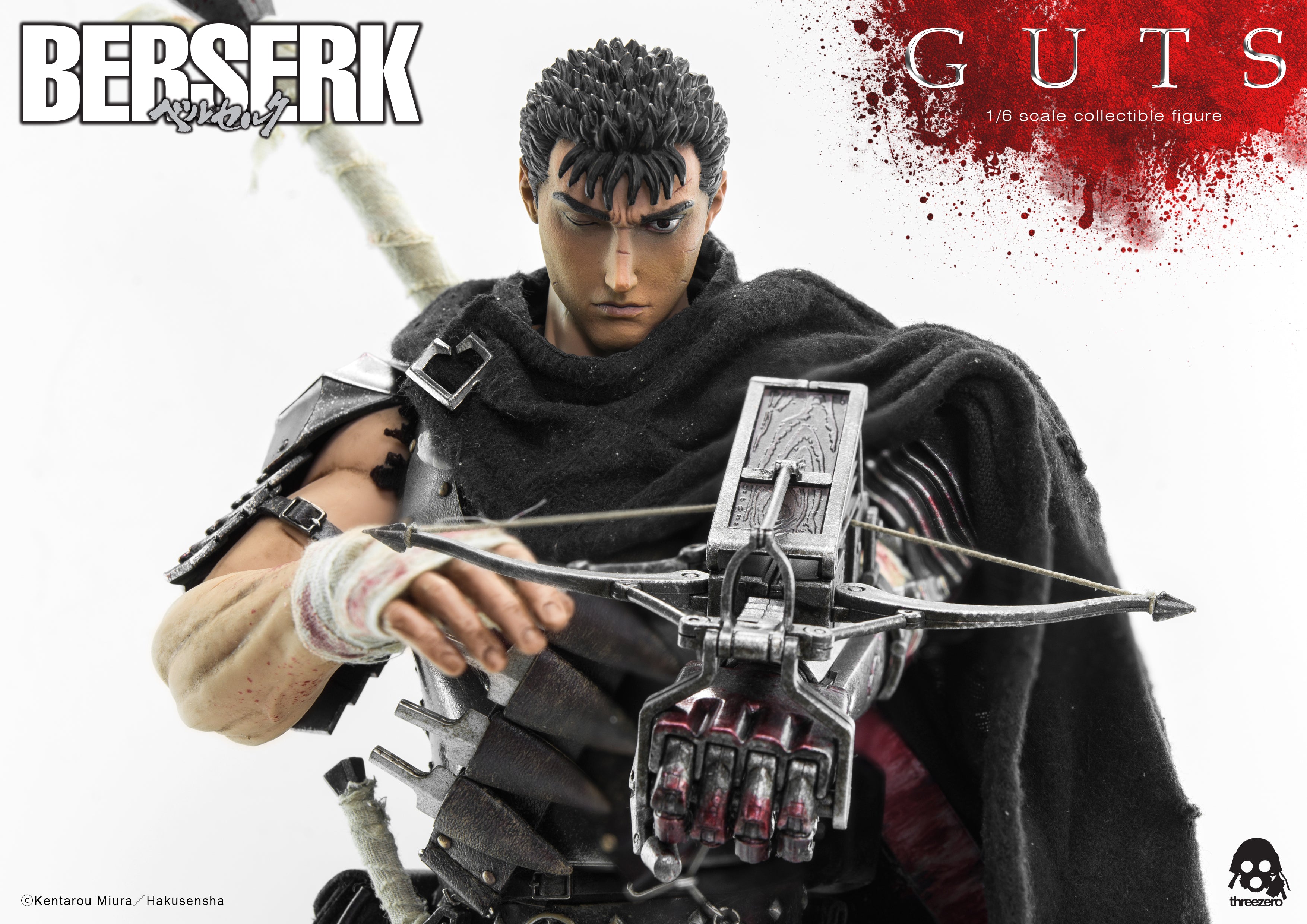 PRE-ORDER threezero - BERSERK - Guts: Black Swordsman 1/6