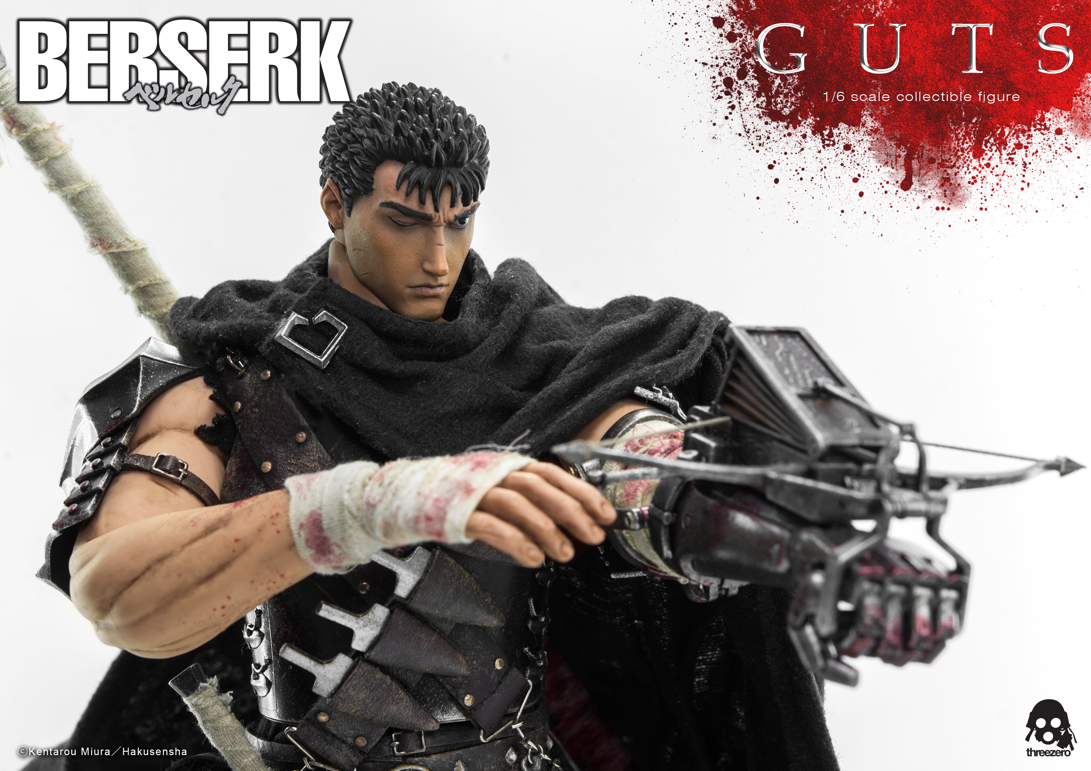 PRE-ORDER threezero - BERSERK - Guts: Black Swordsman 1/6