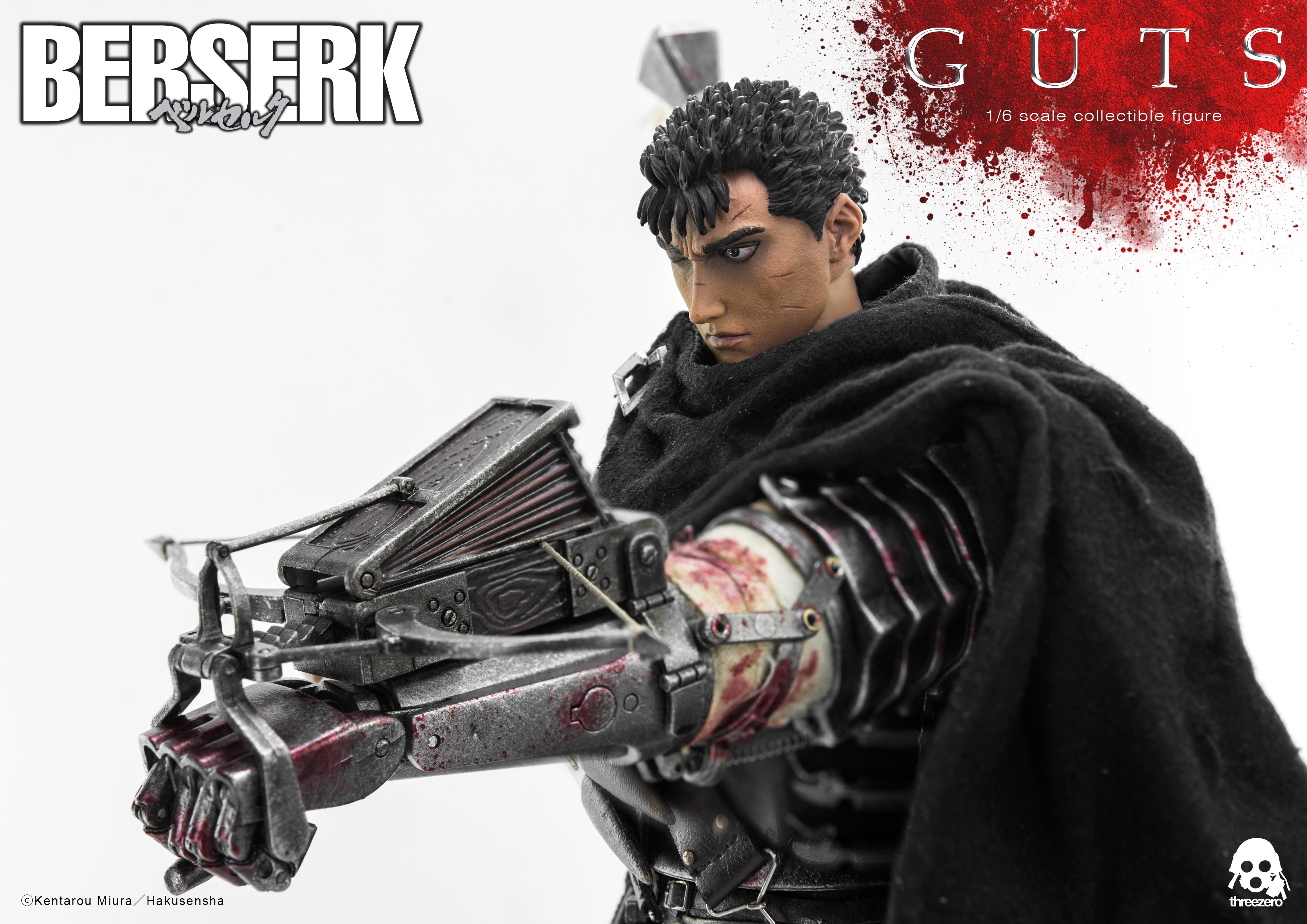 PRE-ORDER threezero - BERSERK - Guts: Black Swordsman 1/6