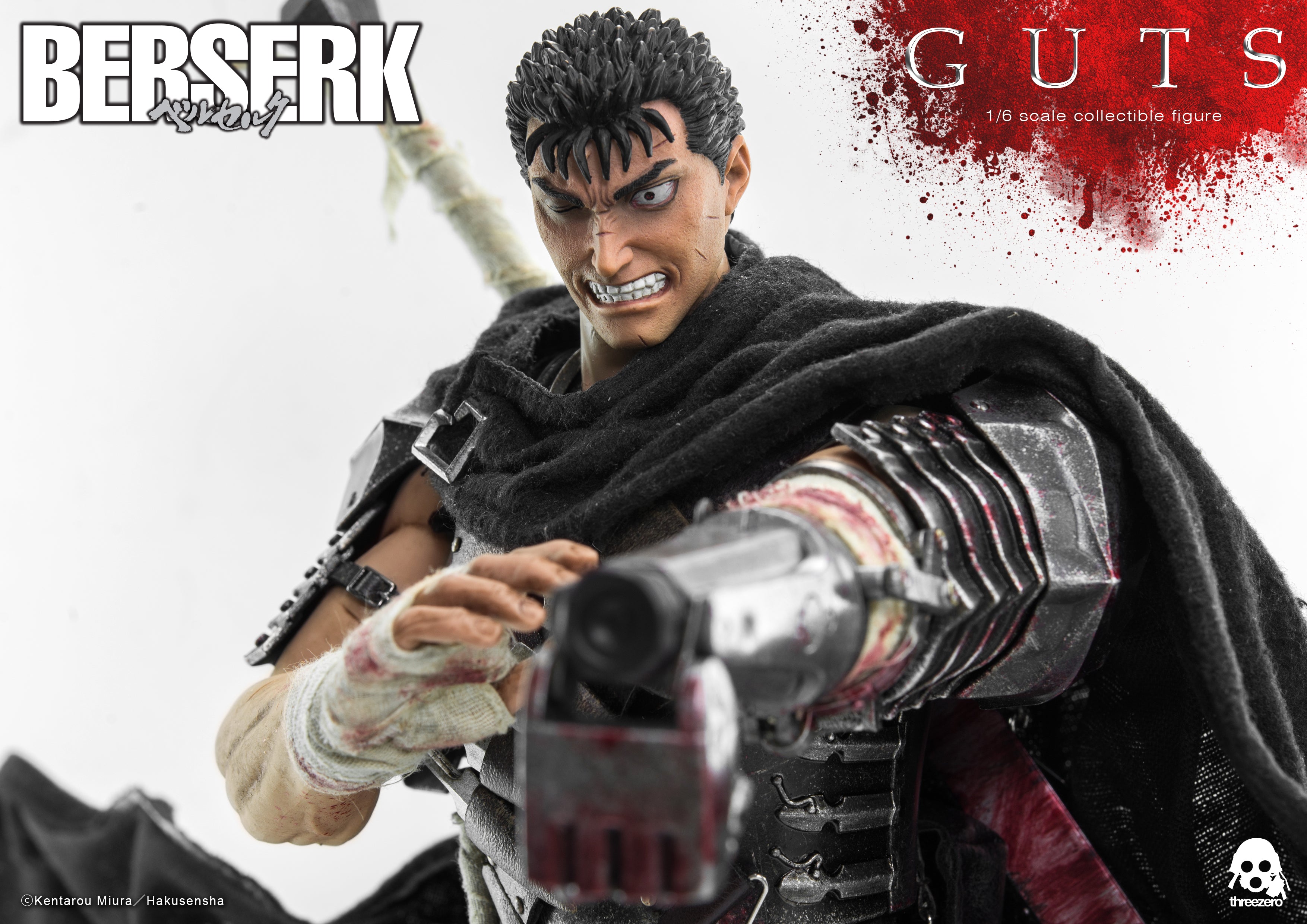 PRE-ORDER threezero - BERSERK - Guts: Black Swordsman 1/6