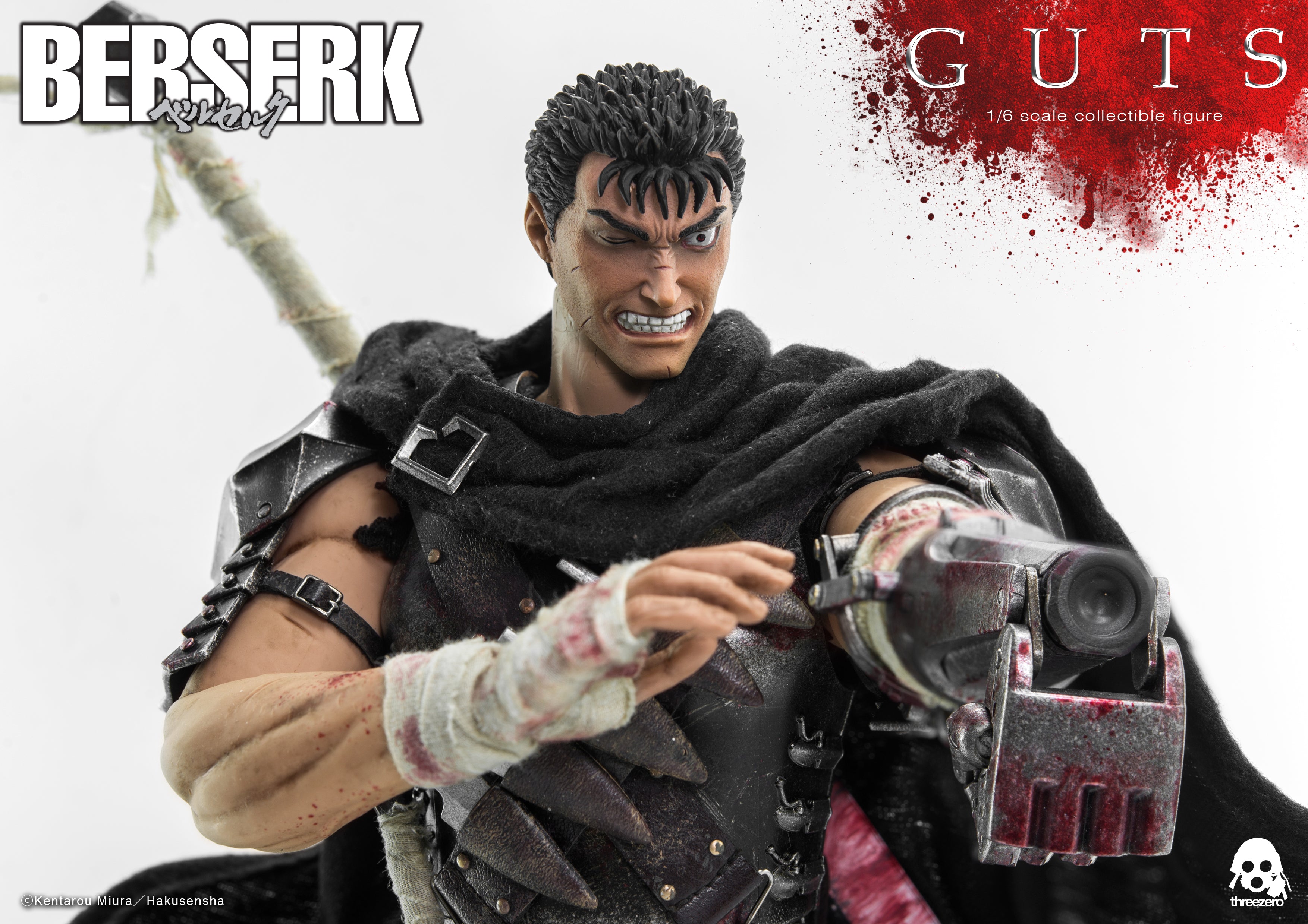 PRE-ORDER threezero - BERSERK - Guts: Black Swordsman 1/6