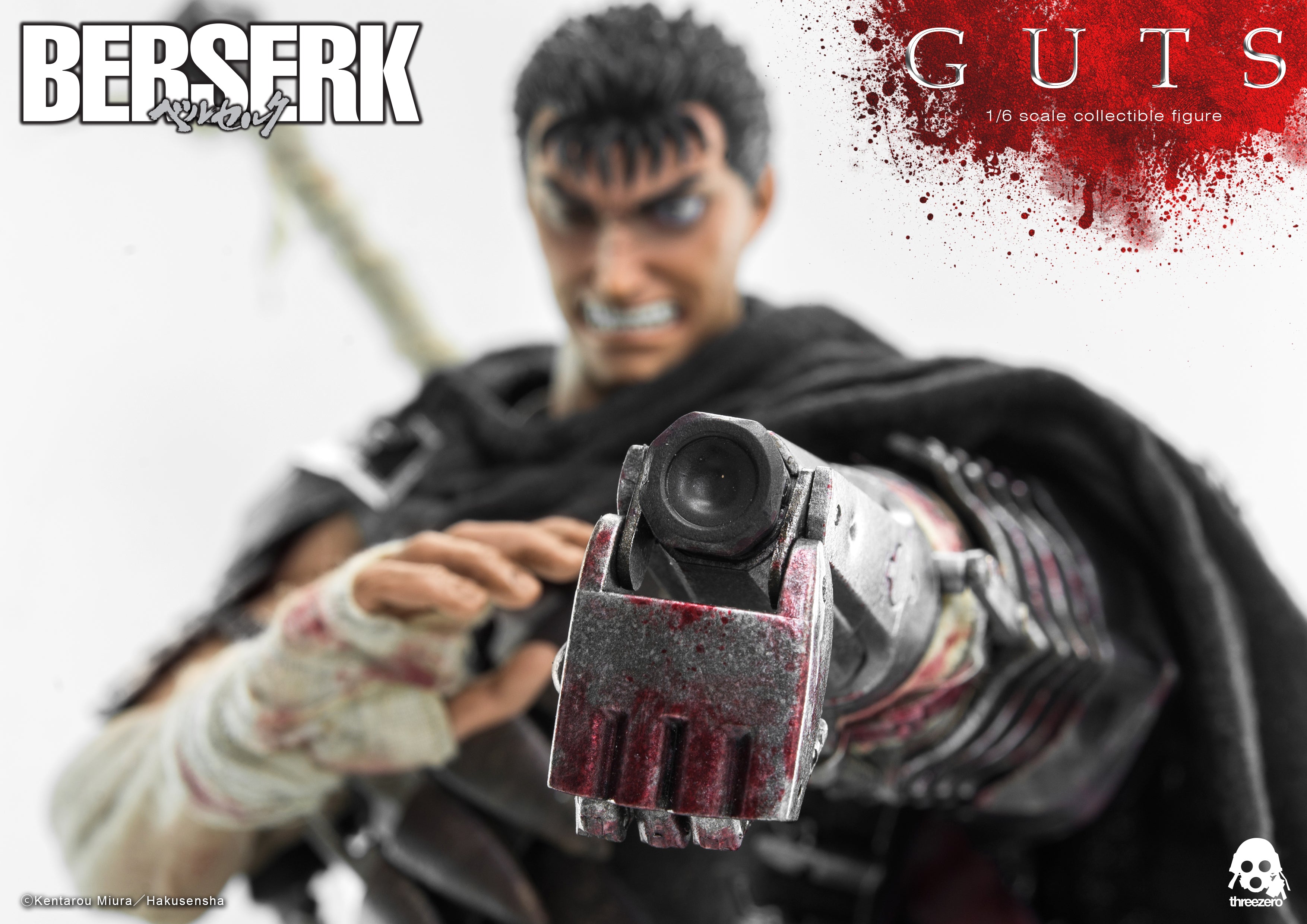 PRE-ORDER threezero - BERSERK - Guts: Black Swordsman 1/6