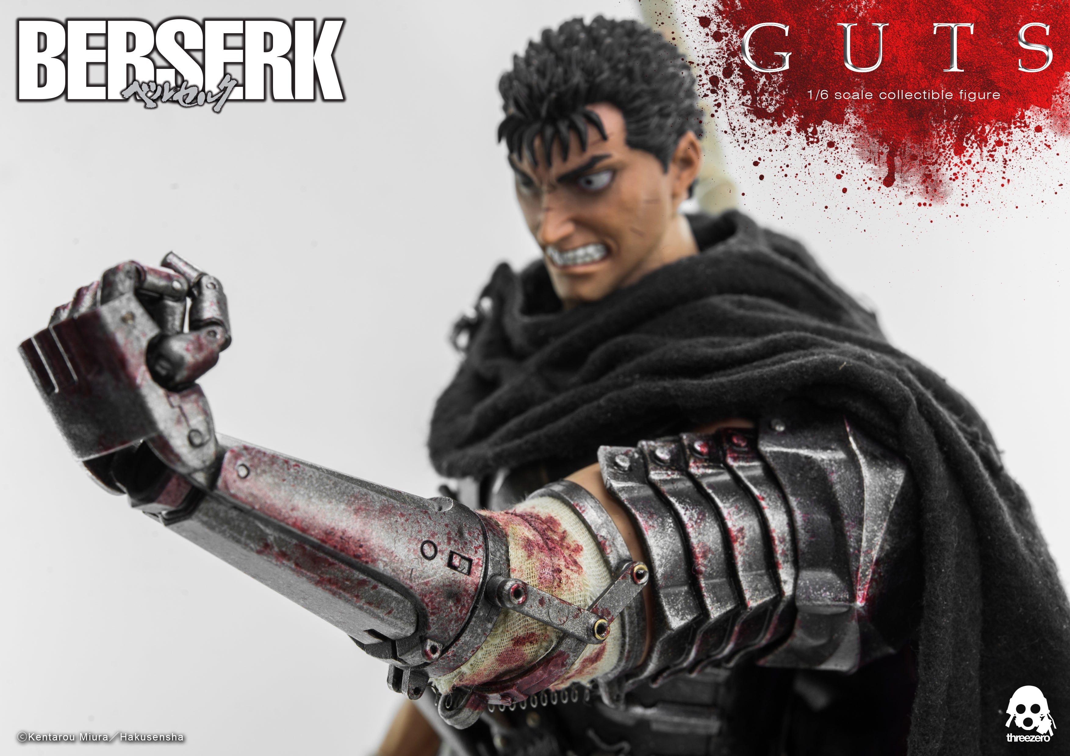 PRE-ORDER threezero - BERSERK - Guts: Black Swordsman 1/6