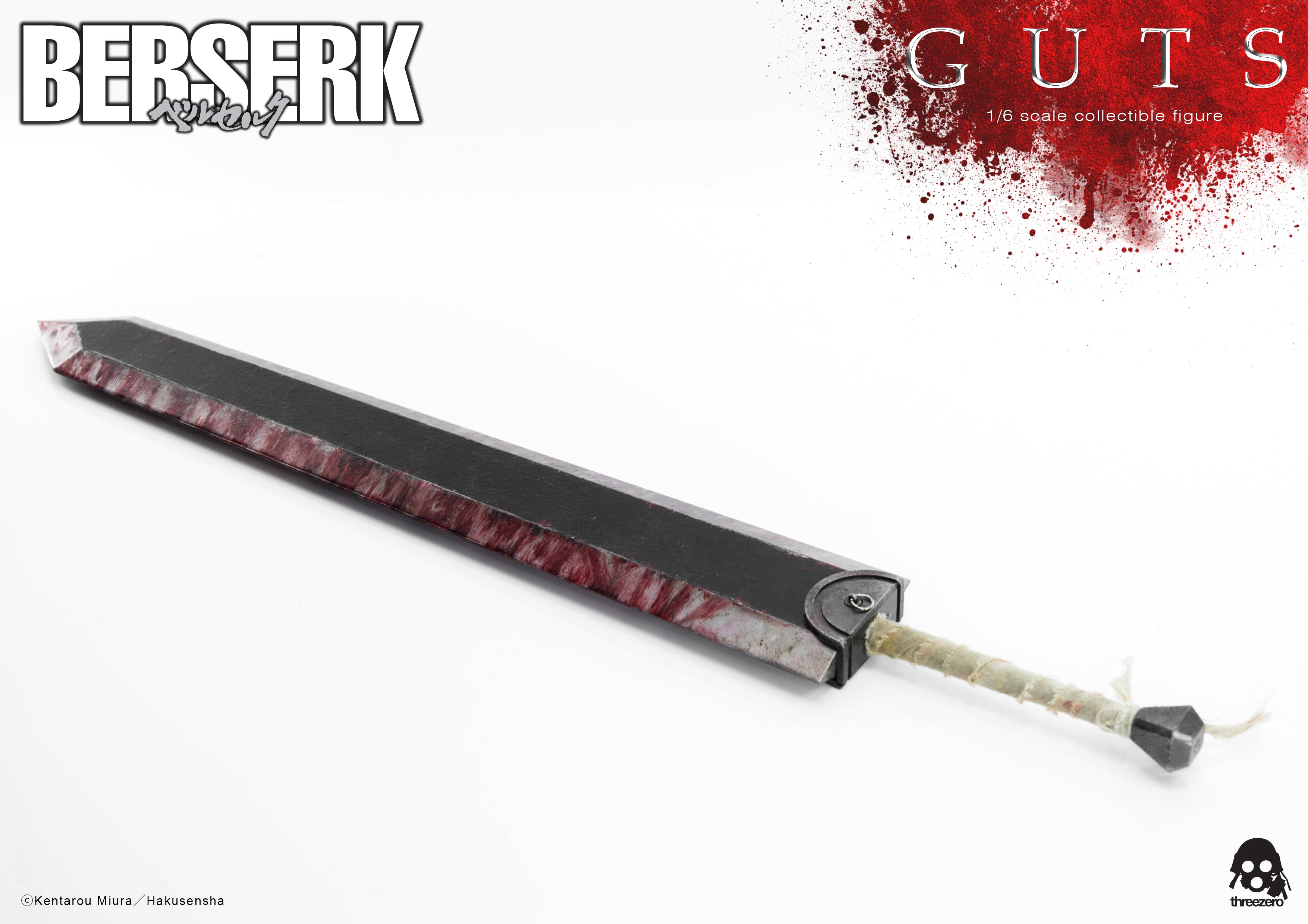 PRE-ORDER threezero - BERSERK - Guts: Black Swordsman 1/6