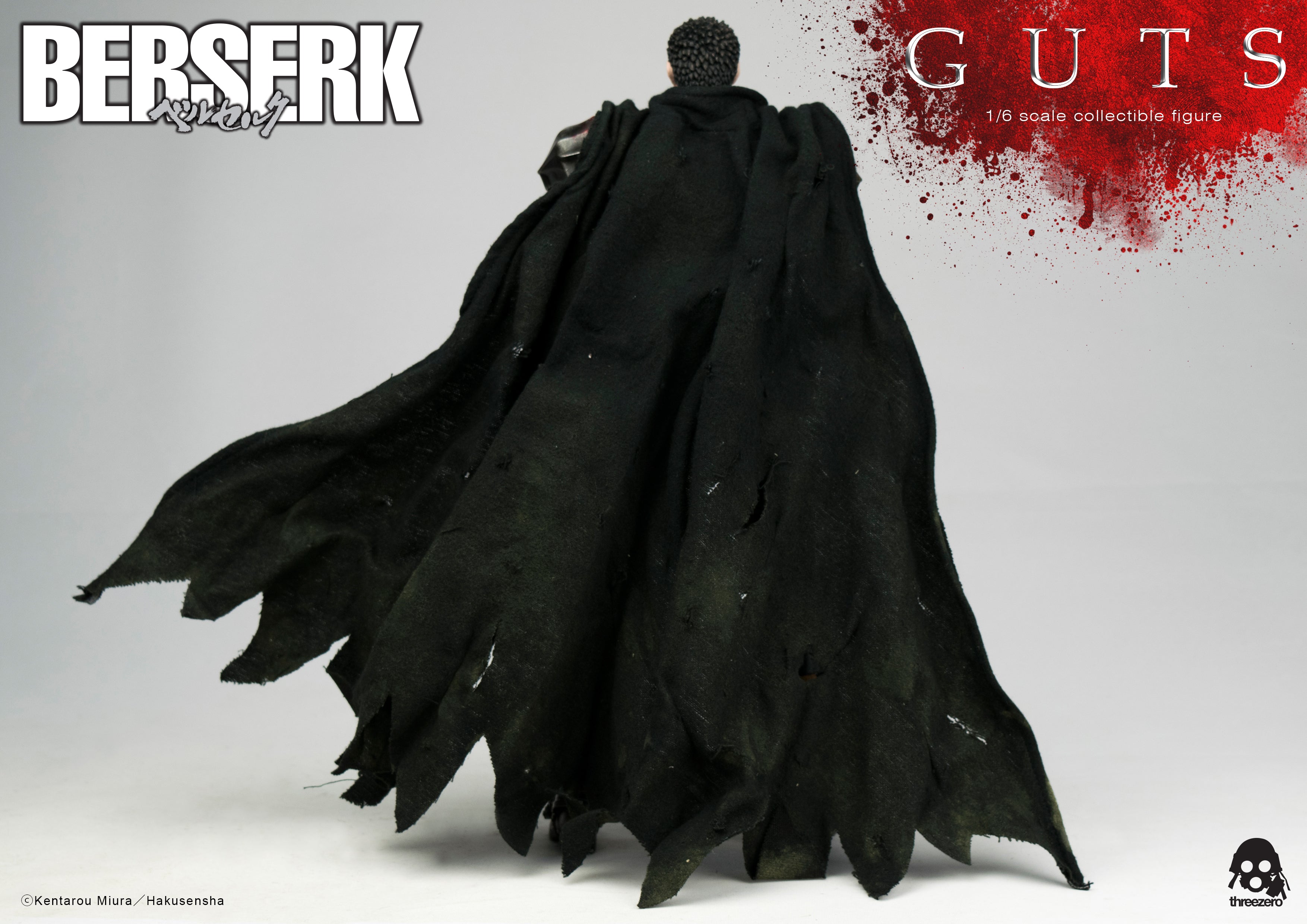 PRE-ORDER threezero - BERSERK - Guts: Black Swordsman 1/6