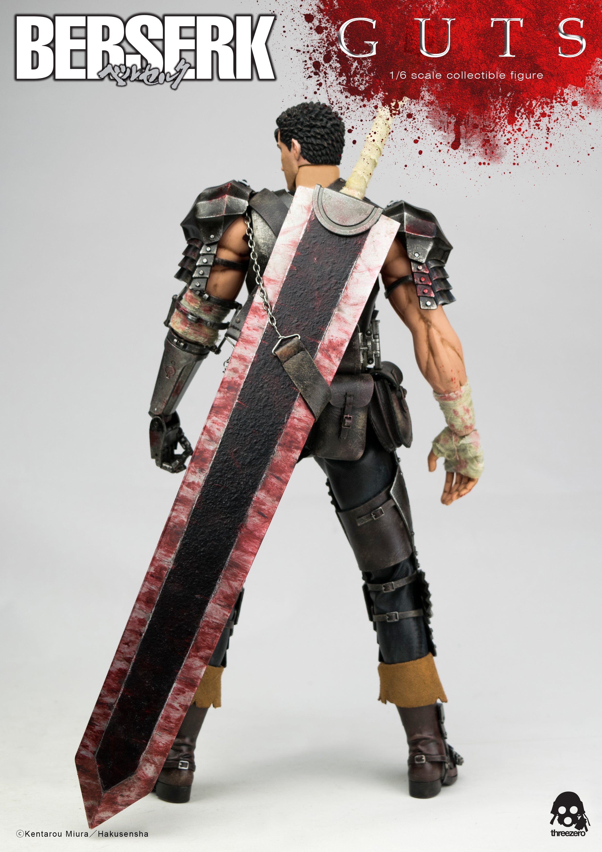 PRE-ORDER threezero - BERSERK - Guts: Black Swordsman 1/6
