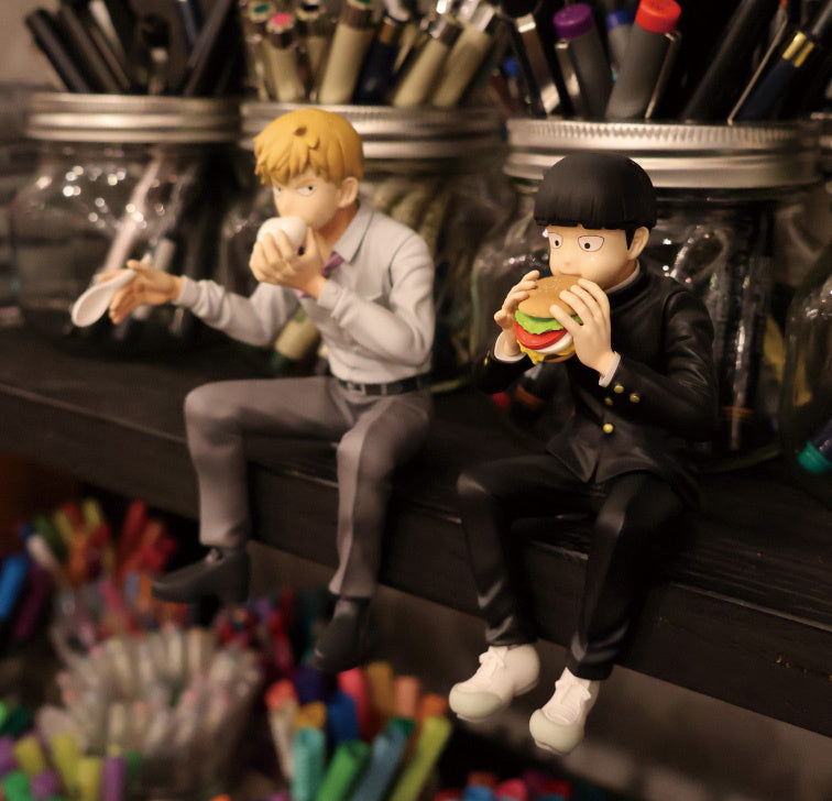 PRE-ORDER Bunbougu Cafe - Mob Psycho 100 III x Bunbougu Cafe 2022 Figure - Shigeo Kageyama & Dimple