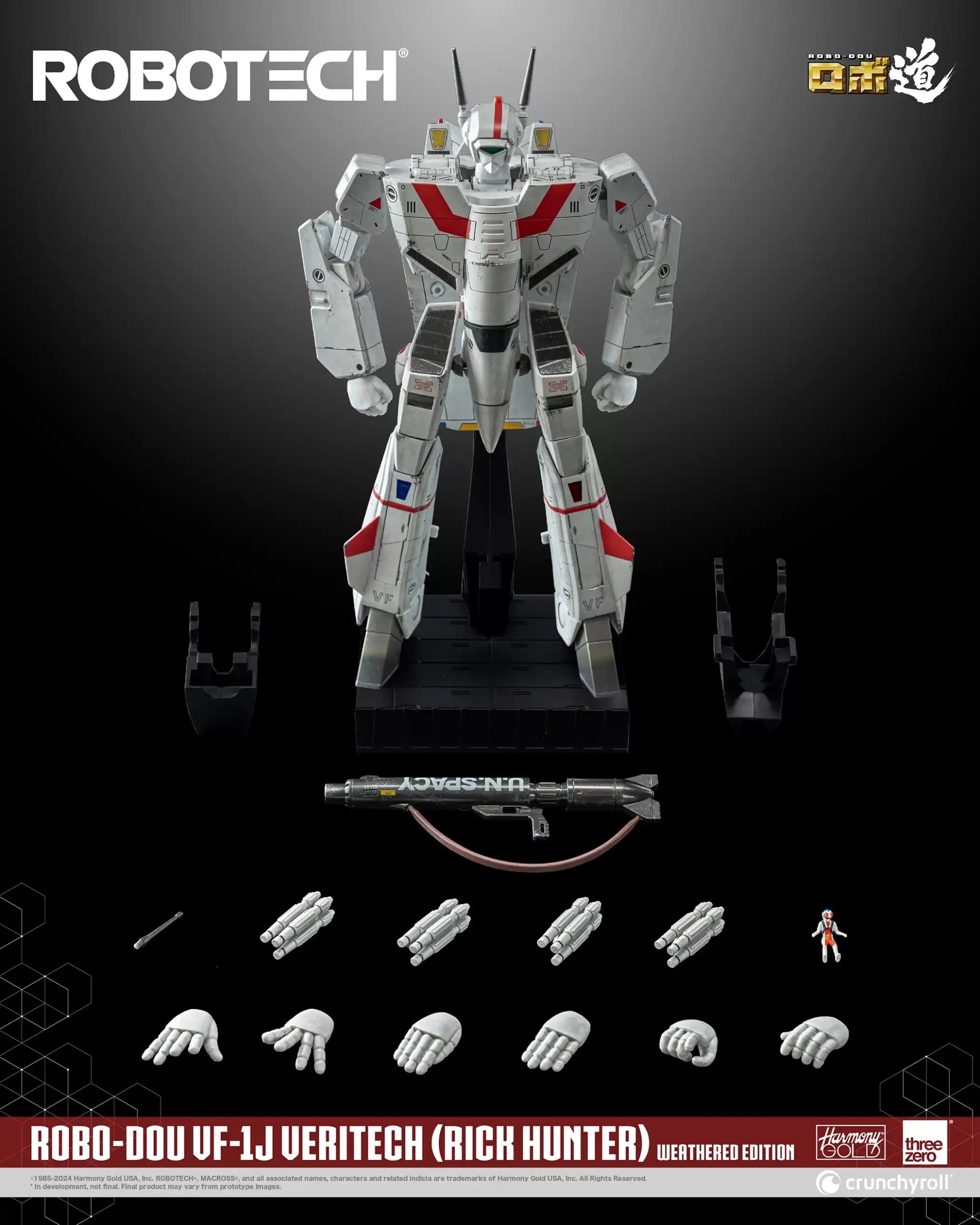 PRE-ORDER threezero - Robo-Dou - Robotech - VF-1J Veritech: Rick Hunter Use Weathered Edition [EXCLUSIVE]