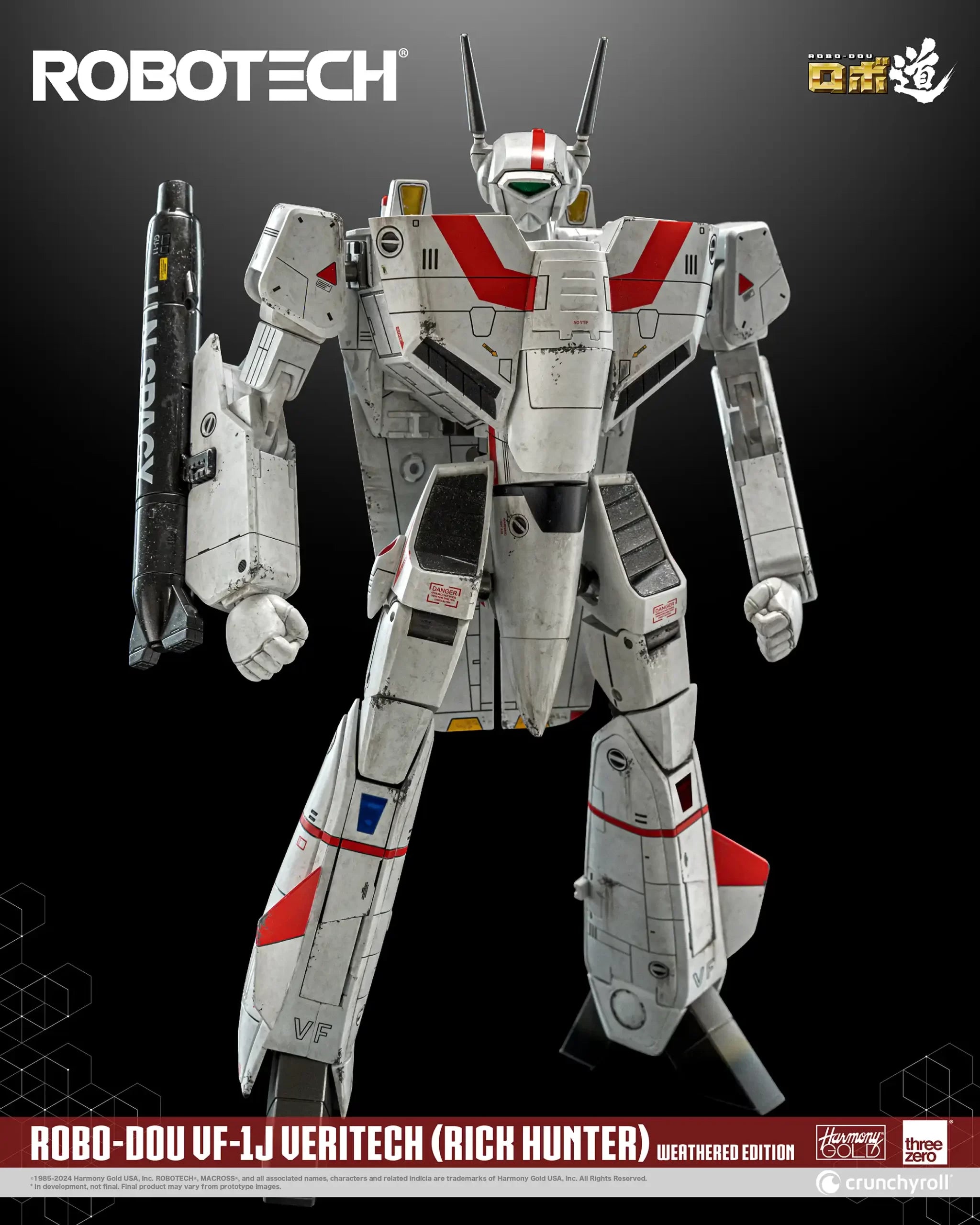 PRE-ORDER threezero - Robo-Dou - Robotech - VF-1J Veritech: Rick Hunter Use Weathered Edition [EXCLUSIVE]