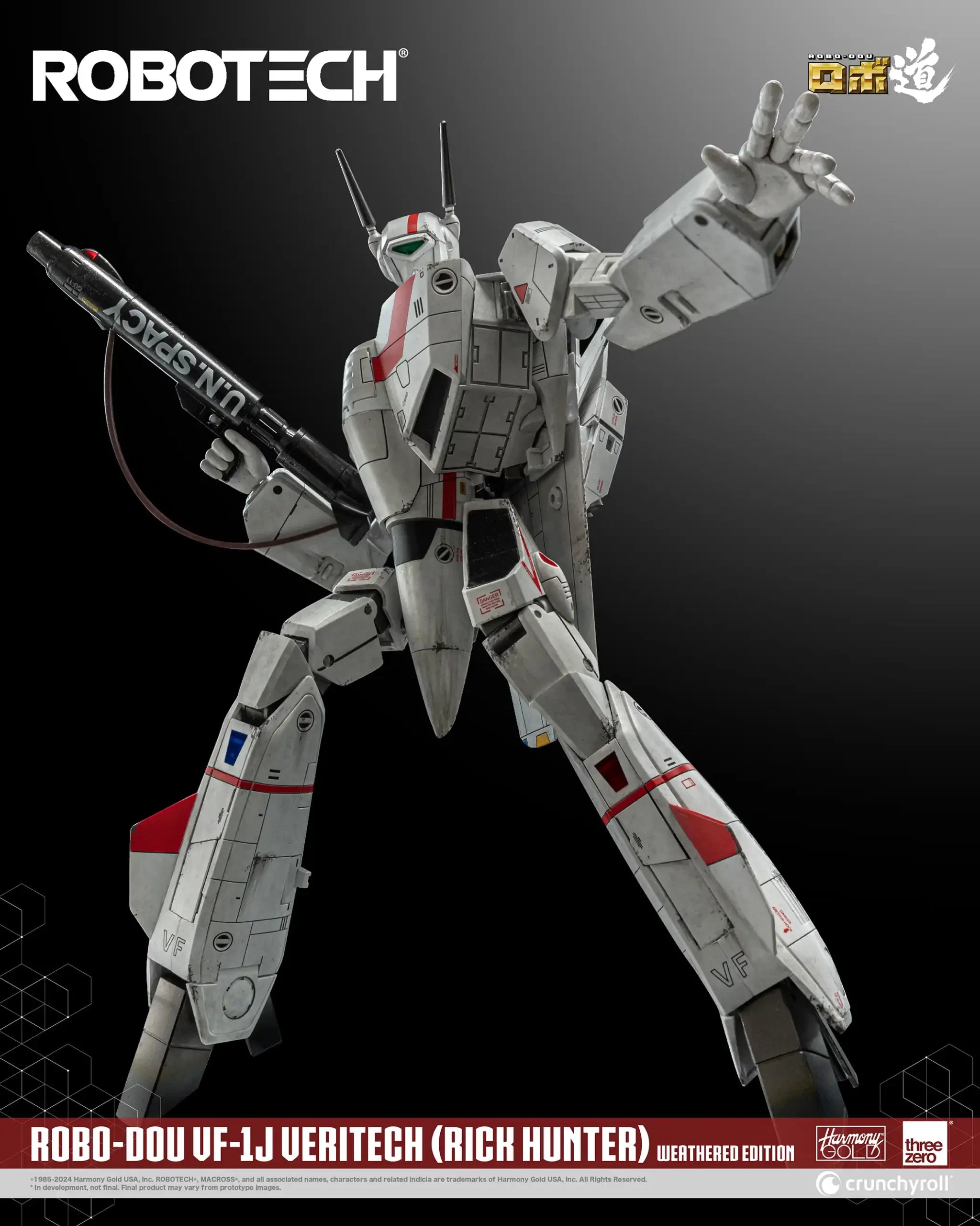 PRE-ORDER threezero - Robo-Dou - Robotech - VF-1J Veritech: Rick Hunter Use Weathered Edition [EXCLUSIVE]