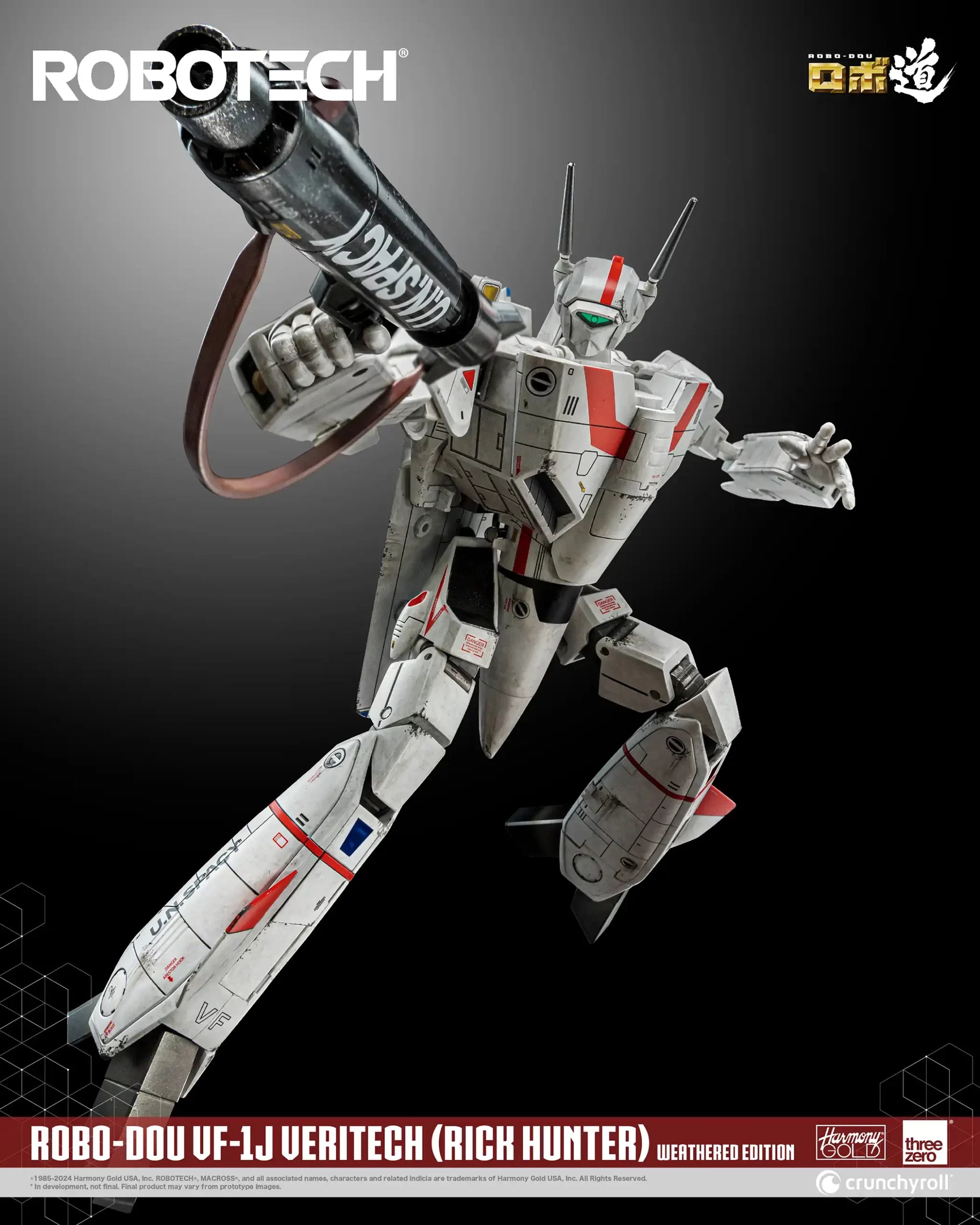 PRE-ORDER threezero - Robo-Dou - Robotech - VF-1J Veritech: Rick Hunter Use Weathered Edition [EXCLUSIVE]